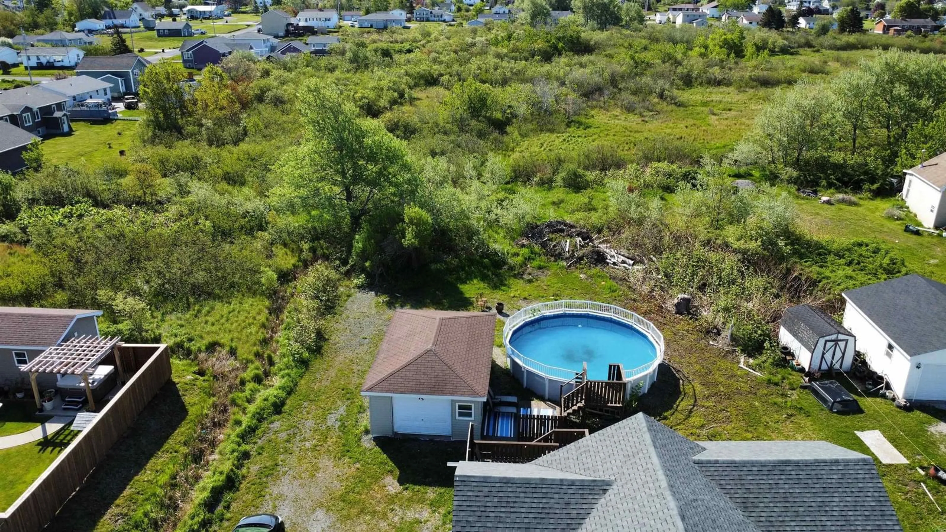A pic from outside/outdoor area/front of a property/back of a property/a pic from drone, water/lake/river/ocean view for 80 Quarry Rd, Glace Bay Nova Scotia B1A 1G1