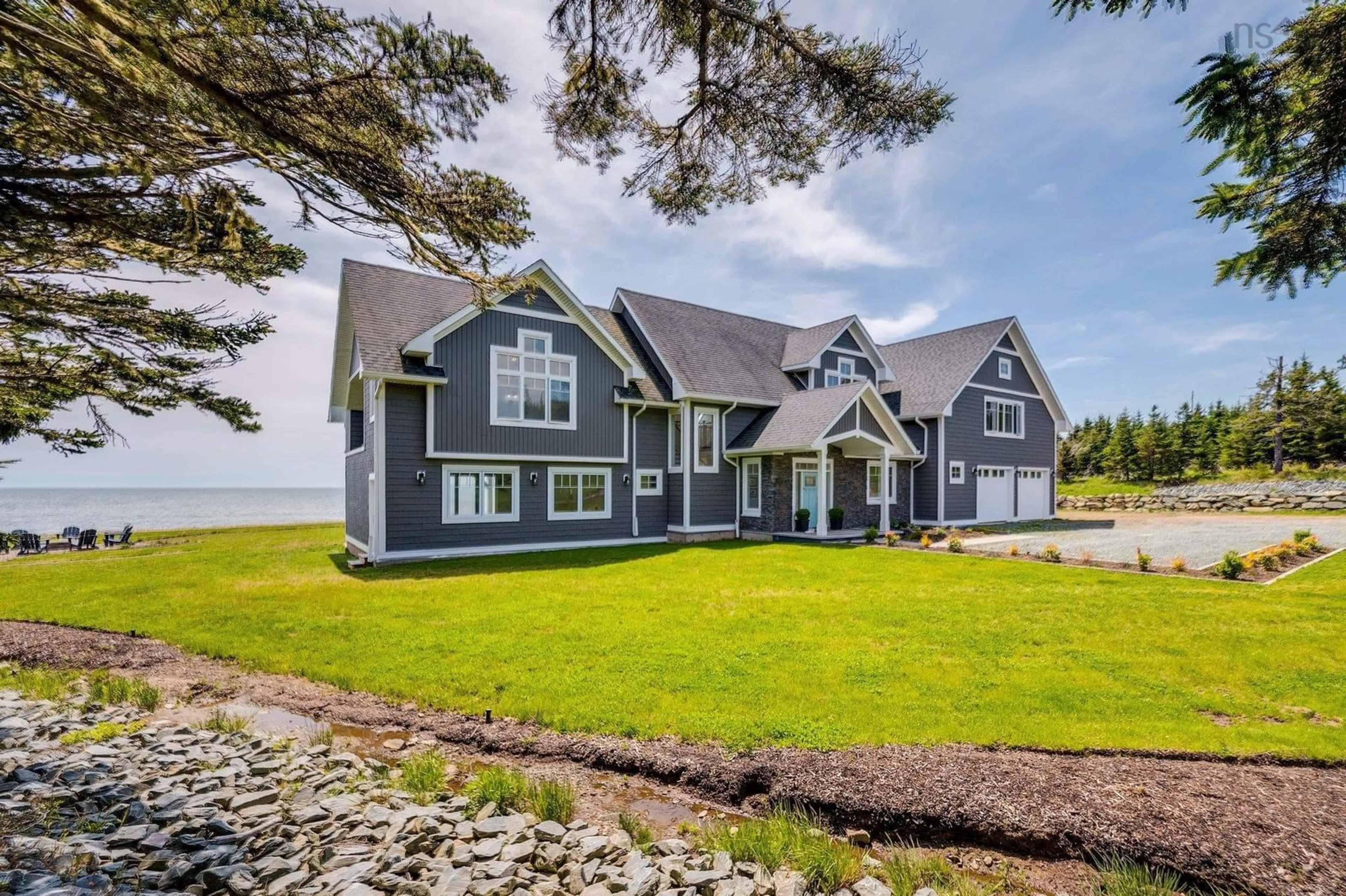 Home with vinyl exterior material, water/lake/river/ocean view for 210 Moss Close, Lawrencetown Nova Scotia B2Z 1S5