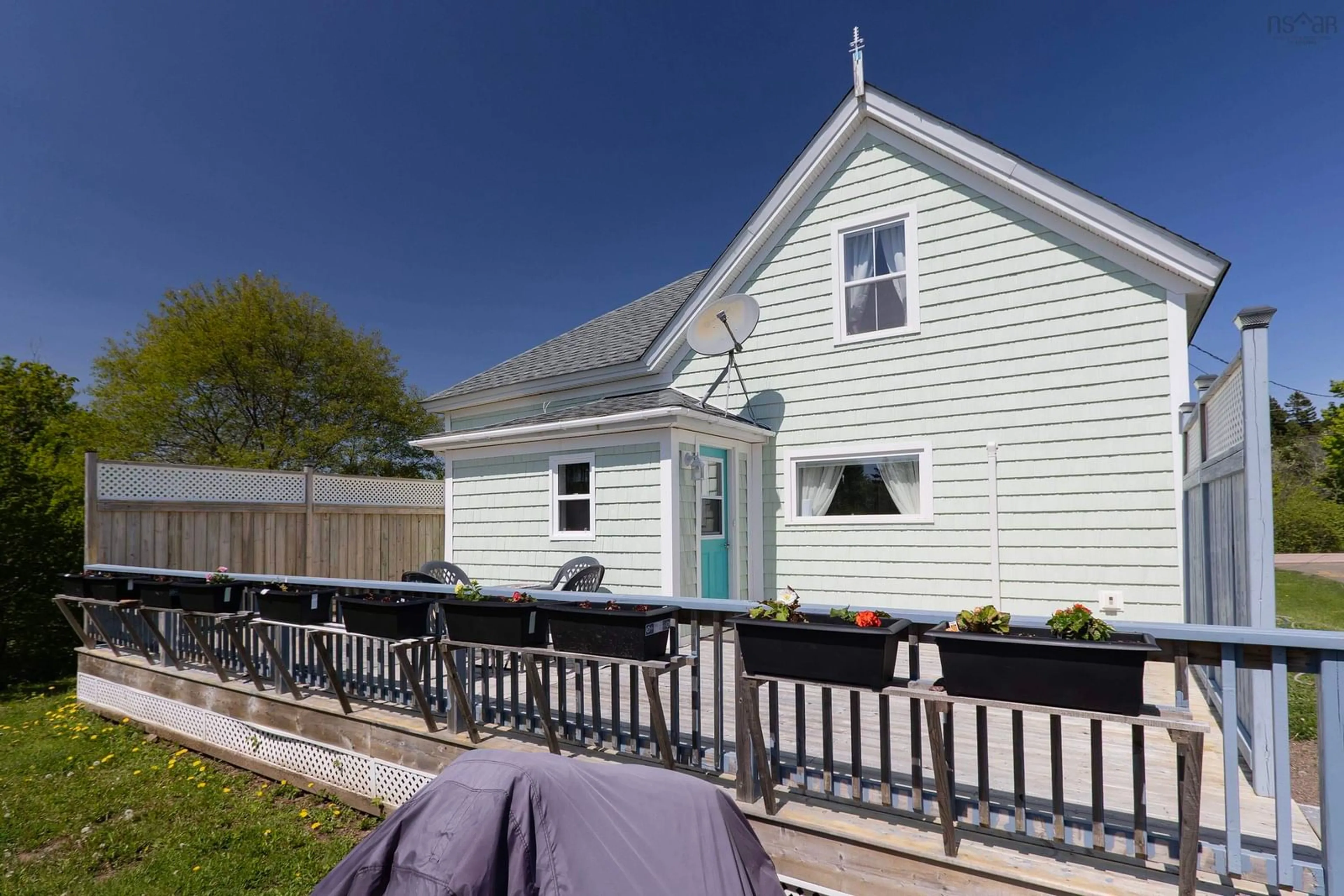 Home with vinyl exterior material, street for 8414 Highway 209, Port Greville Nova Scotia B0M 1S0