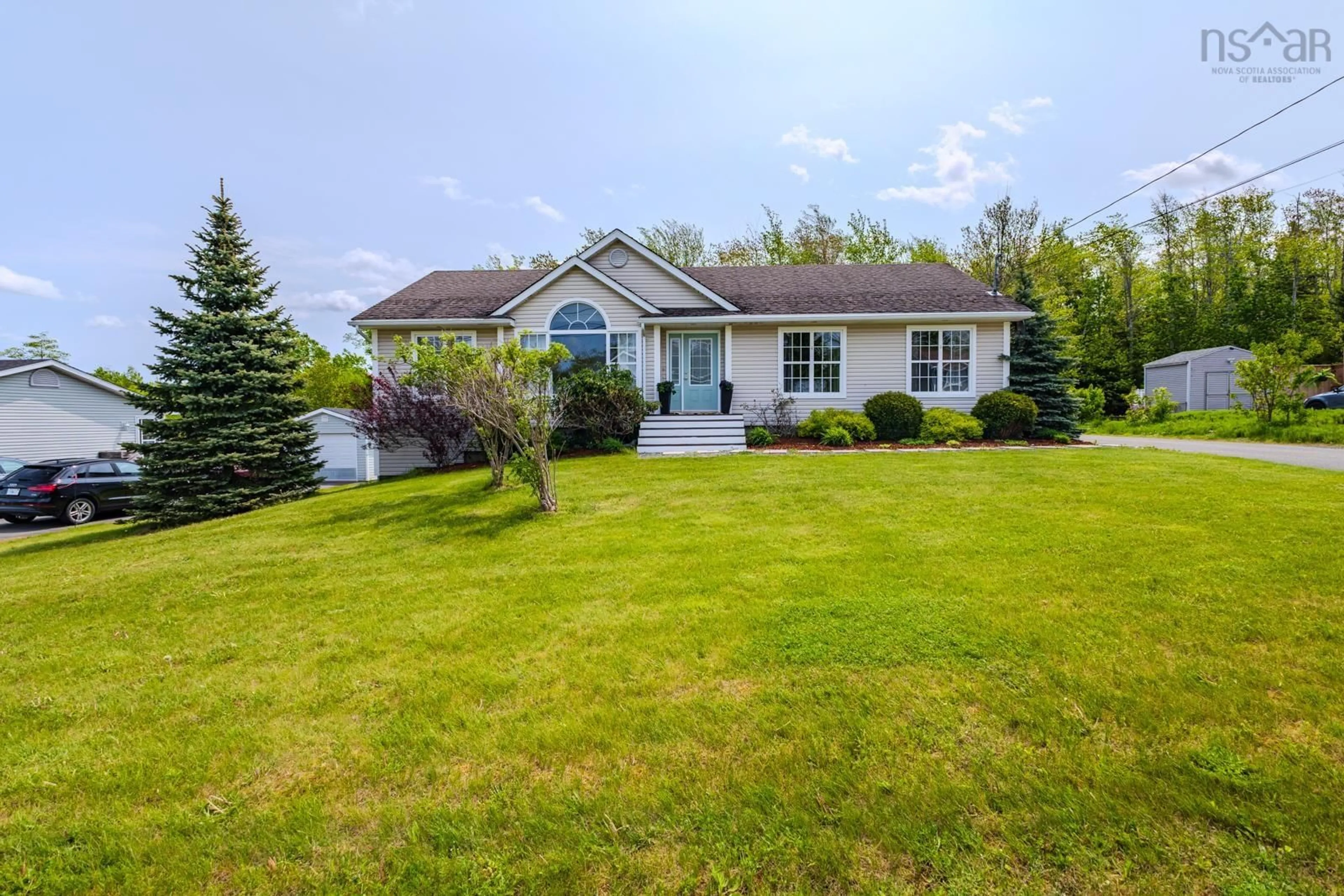 A pic from outside/outdoor area/front of a property/back of a property/a pic from drone, water/lake/river/ocean view for 2049 Angell St, Westville Nova Scotia B0K 2A0