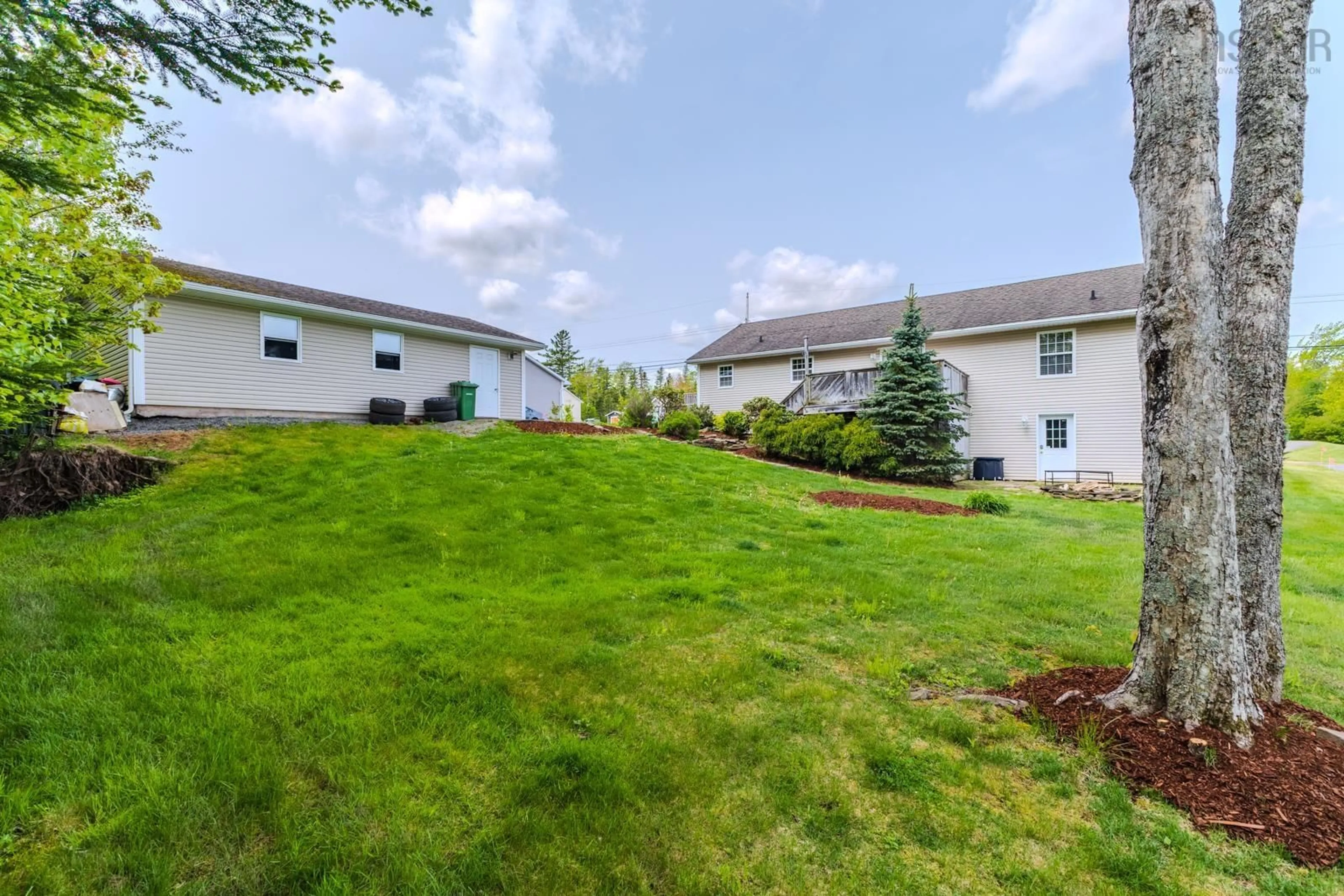 Patio, mountain view for 2049 Angell St, Westville Nova Scotia B0K 2A0