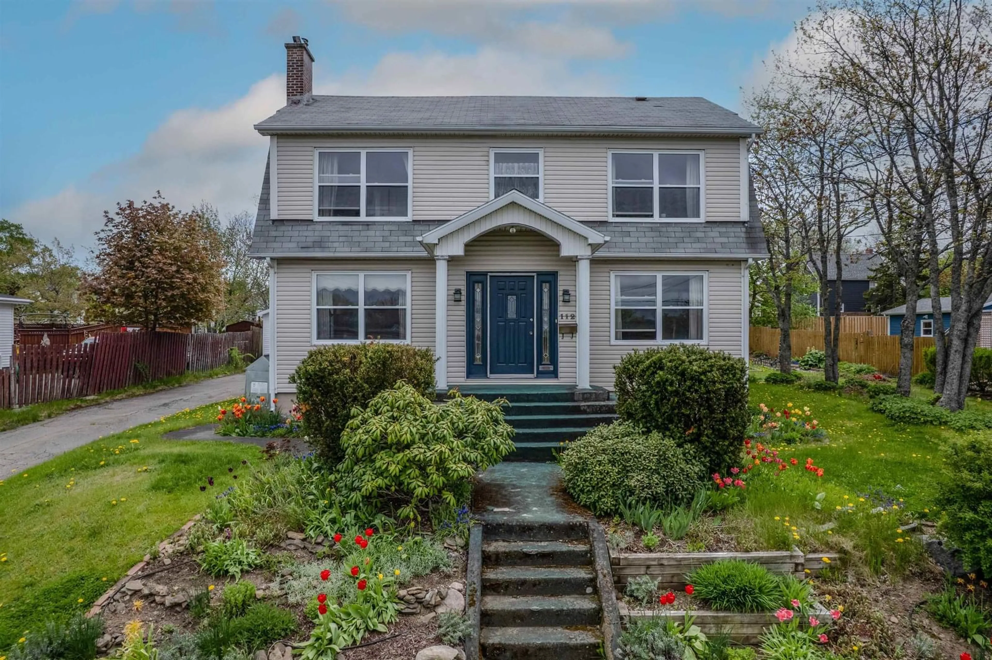Home with vinyl exterior material, street for 112 Howe St, Sydney Nova Scotia B1P 4V2