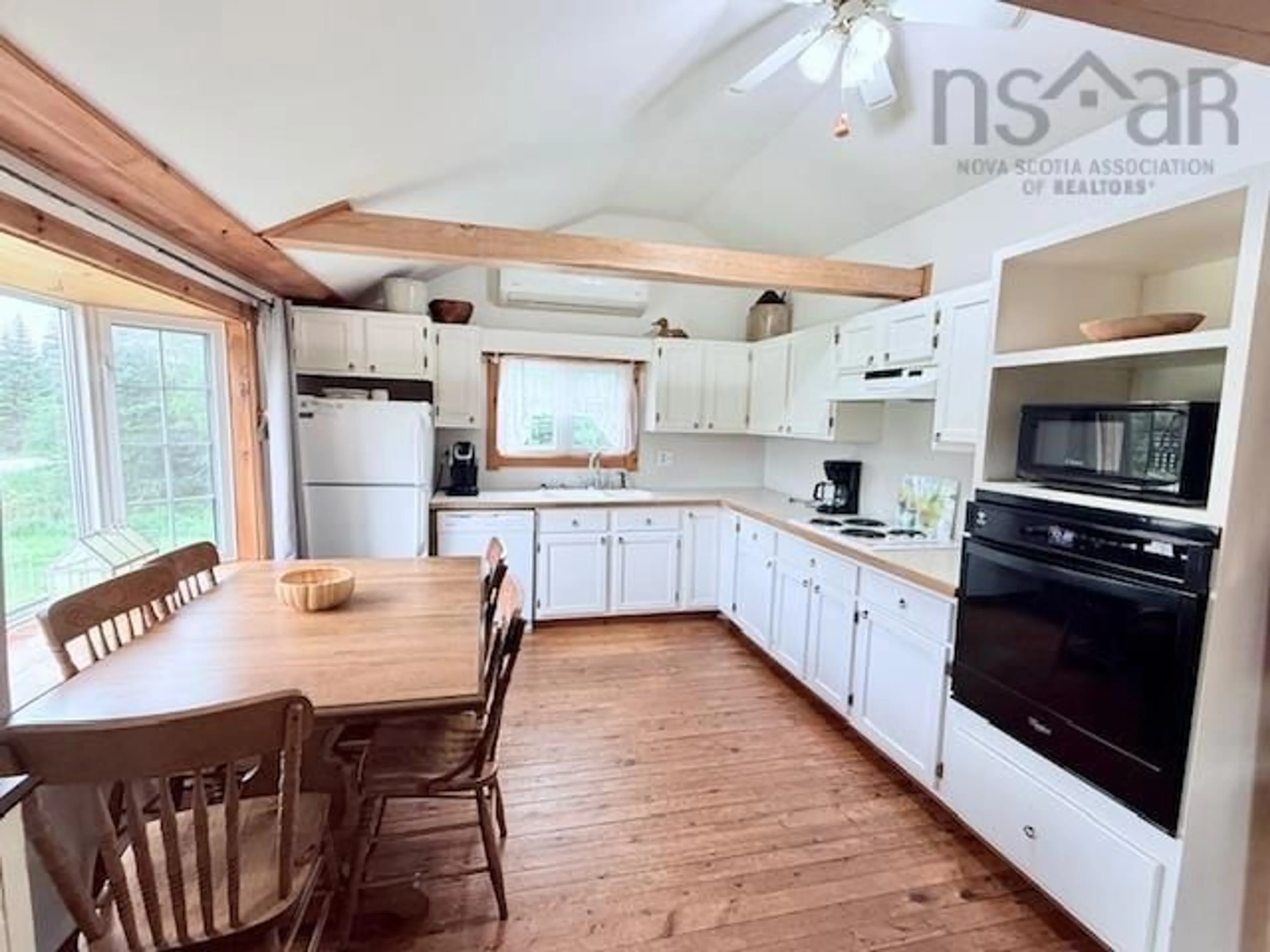 Open concept kitchen, wood/laminate floor for 879 Villagedale Rd, Villagedale Nova Scotia B0W 1E0