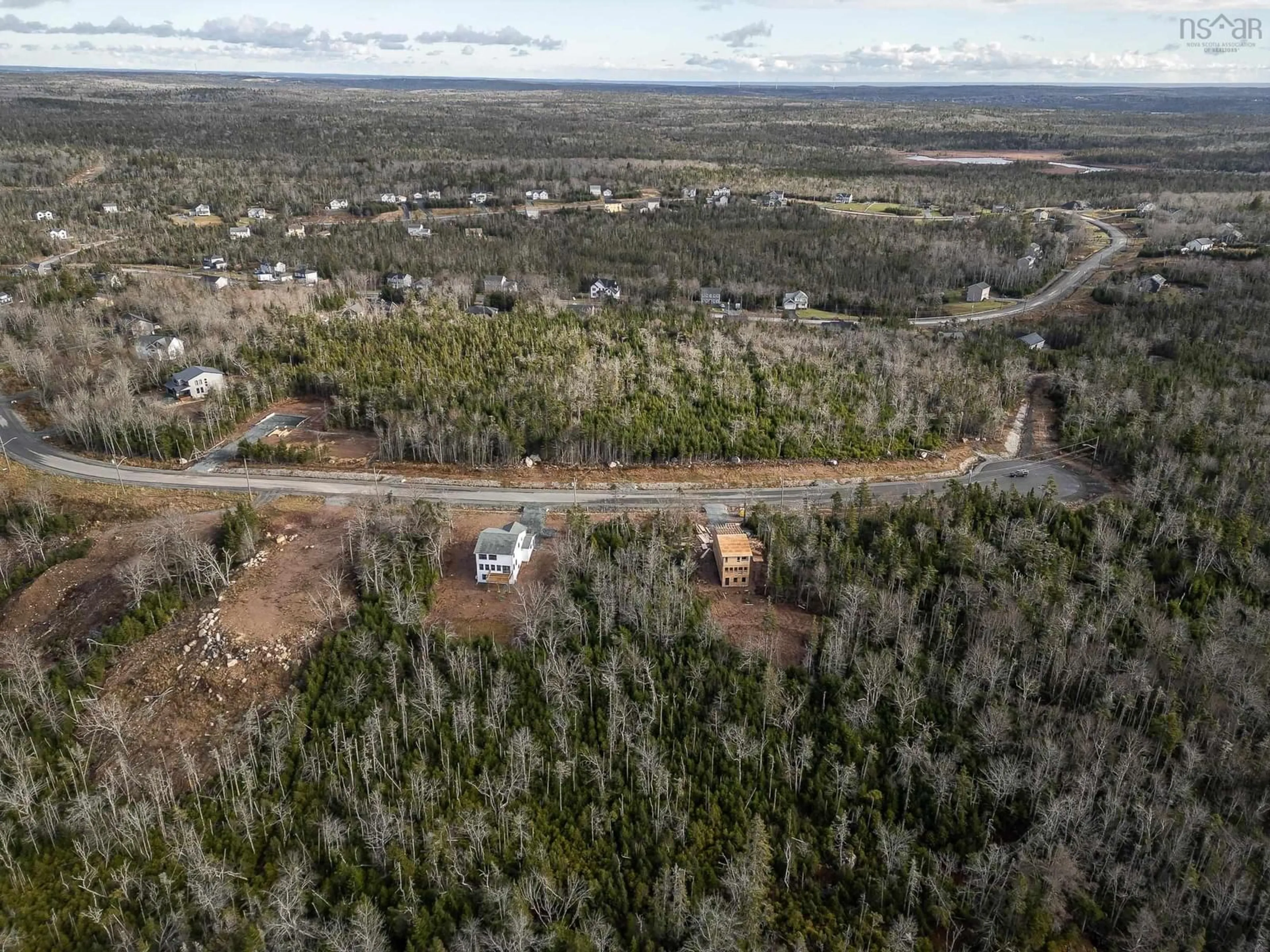 A pic from outside/outdoor area/front of a property/back of a property/a pic from drone, forest/trees view for Hideaway Trail #Lot 306, Brookside Nova Scotia B3T 0M2