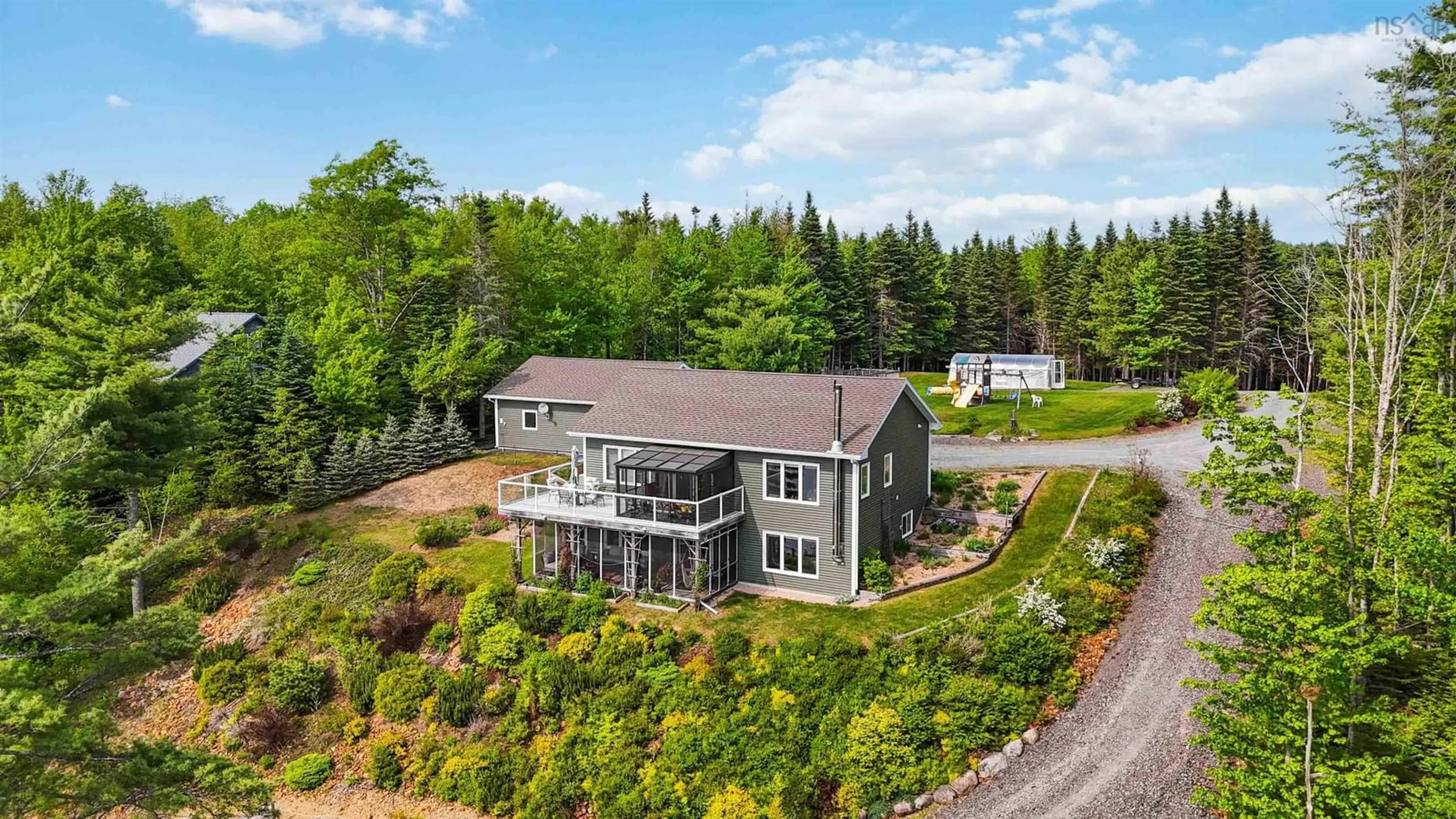 A pic from outside/outdoor area/front of a property/back of a property/a pic from drone, unknown for 223 Red Tail Dr, Newburne Nova Scotia B0J 2E0
