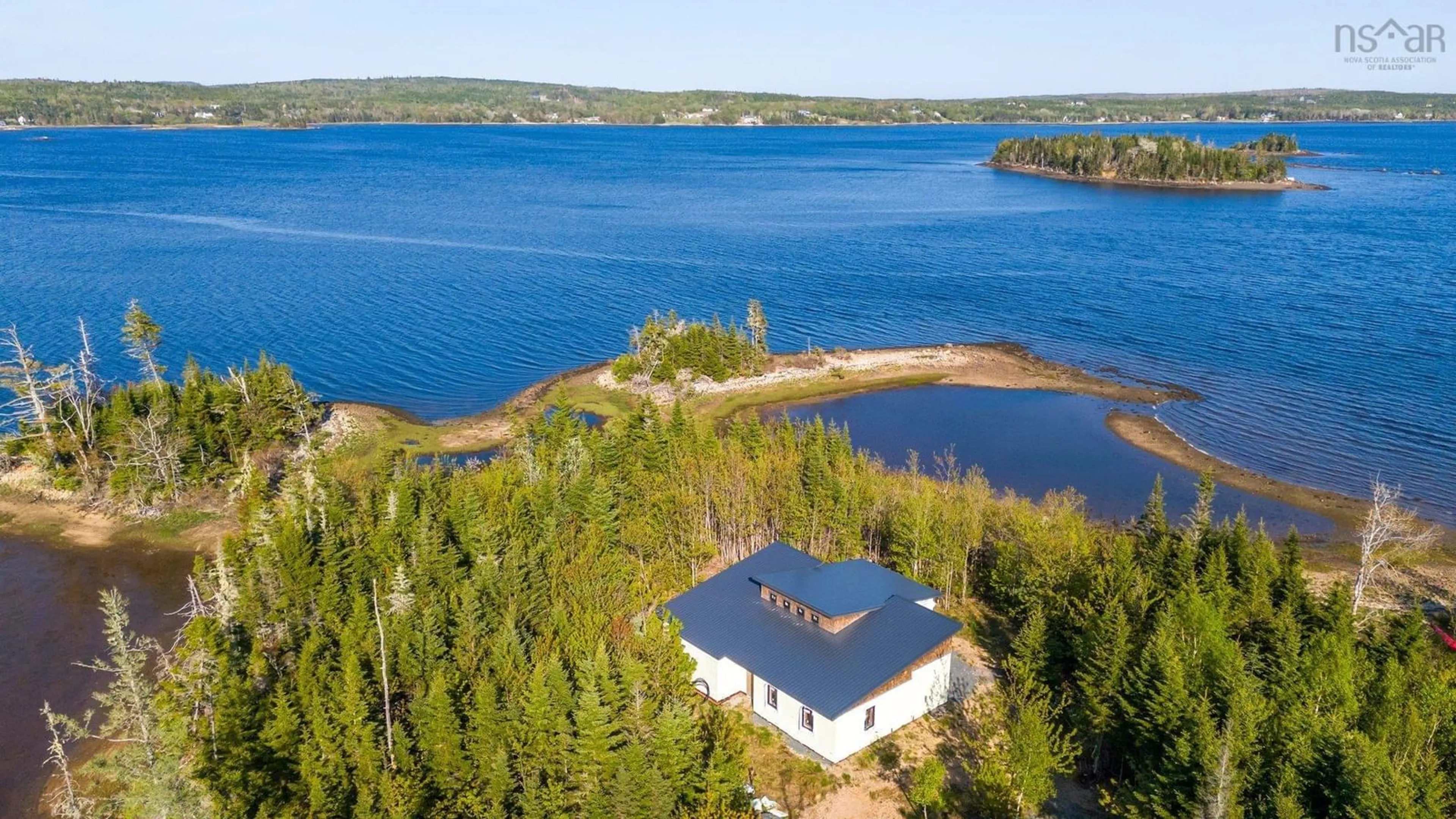 A pic from outside/outdoor area/front of a property/back of a property/a pic from drone, water/lake/river/ocean view for 389 Anderson Rd, Musquodoboit Harbour Nova Scotia B0J 2L0