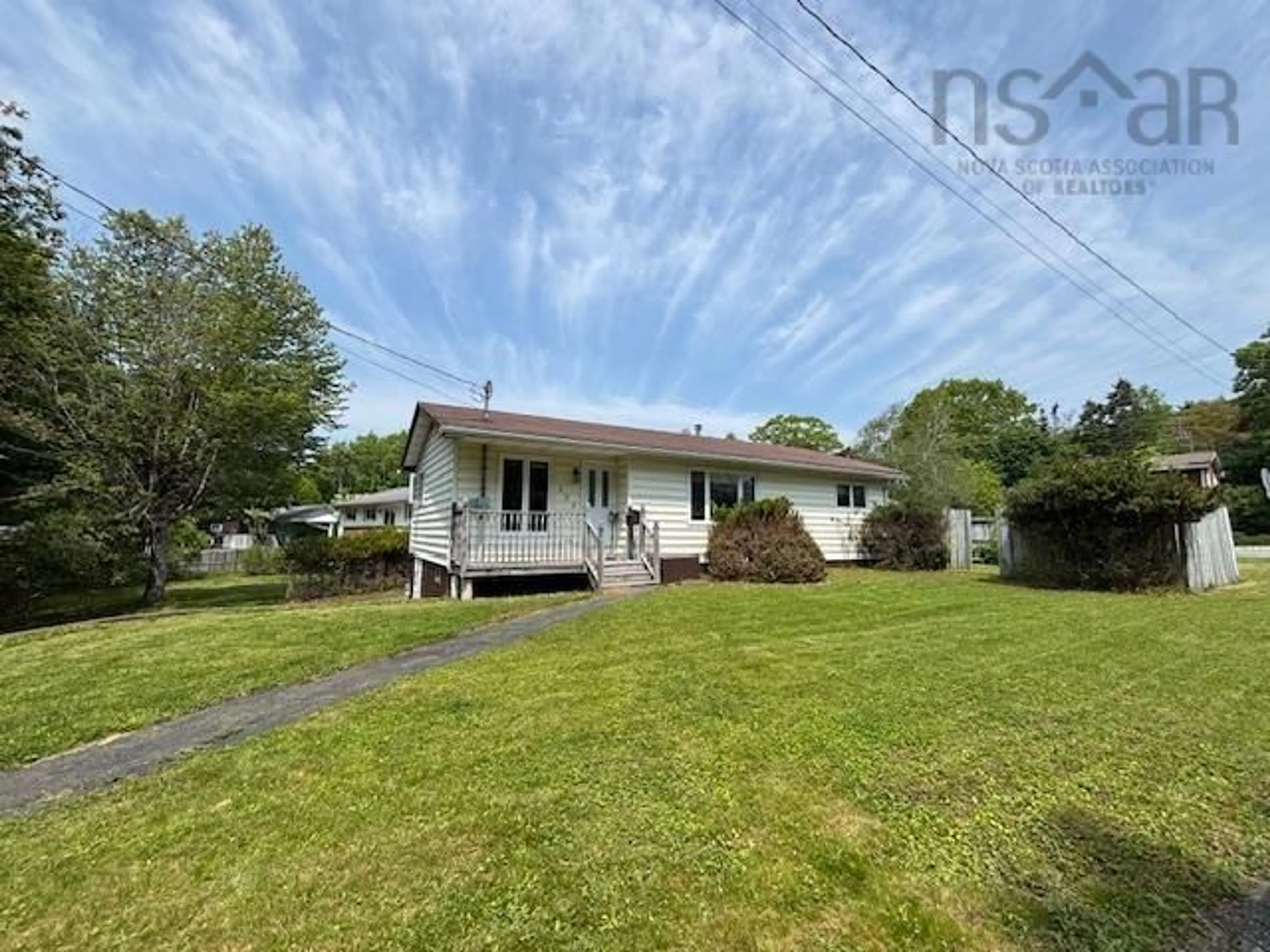 A pic from outside/outdoor area/front of a property/back of a property/a pic from drone, water/lake/river/ocean view for 293 Kydd St, Bridgewater Nova Scotia B4V 3H2