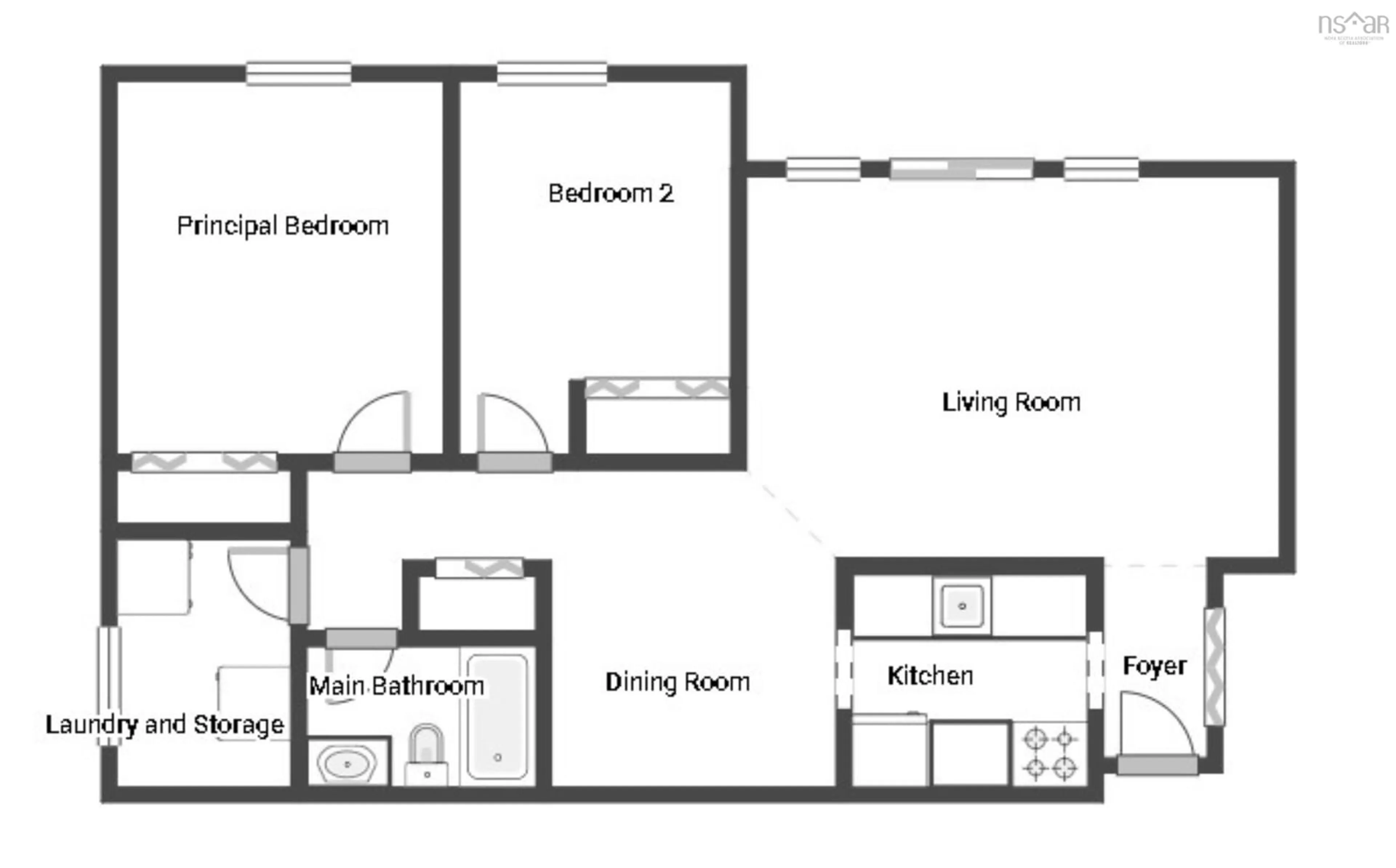 Floor plan for 70 Collins Grove #7, Dartmouth Nova Scotia B2W 4E6