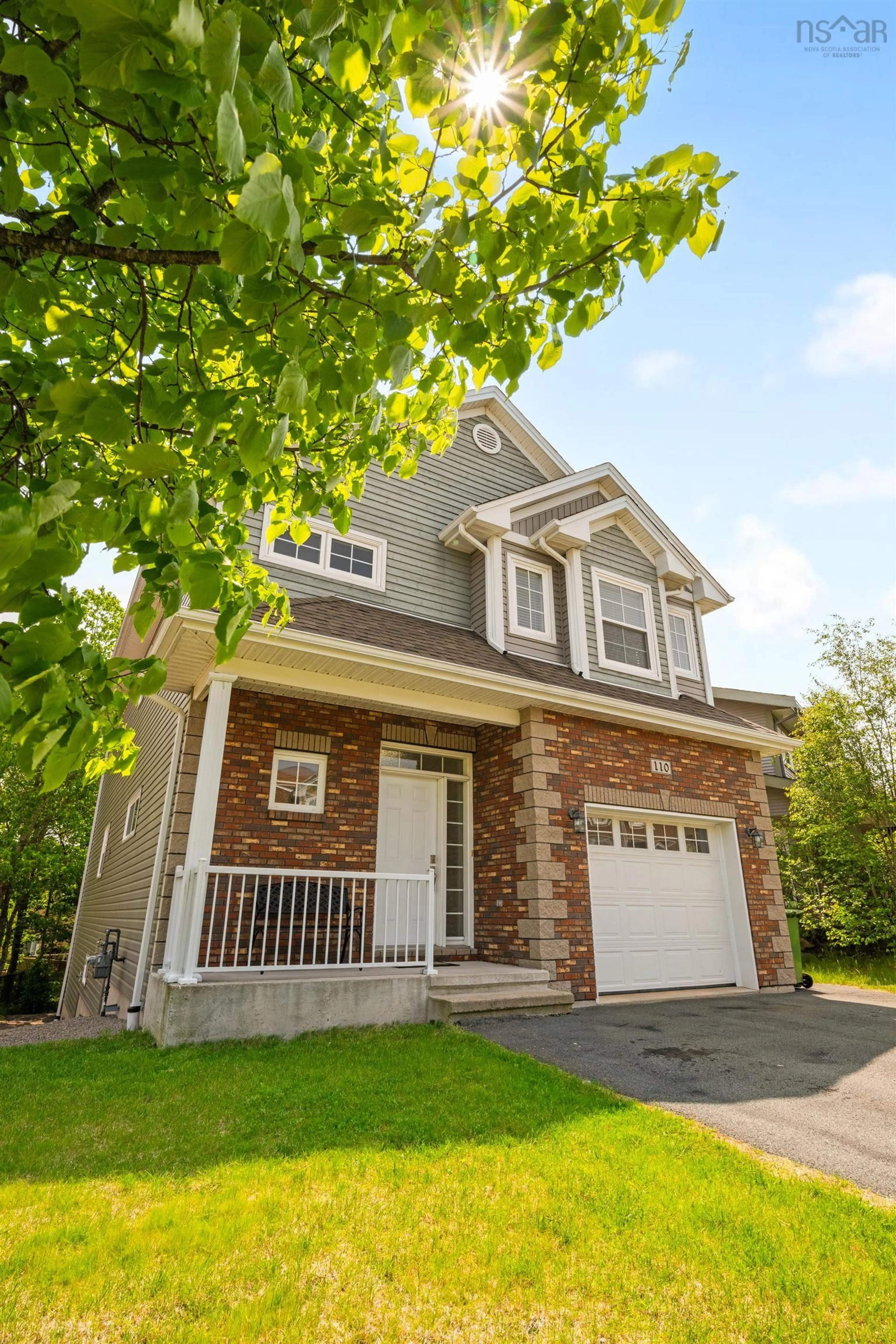 Home with brick exterior material, street for 110 Capstone Cres, Bedford Nova Scotia B4B 0H5