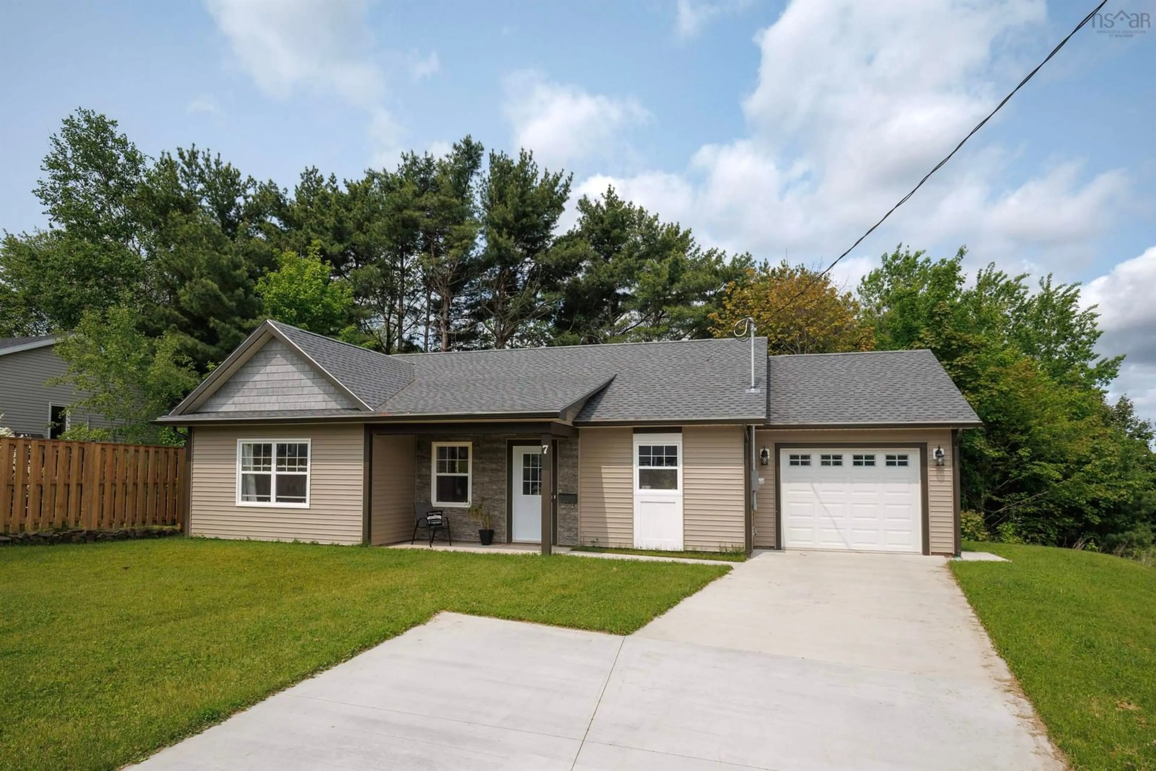 Home with vinyl exterior material, street for 7 Daphne Crt, New Minas Nova Scotia B4N 5J9