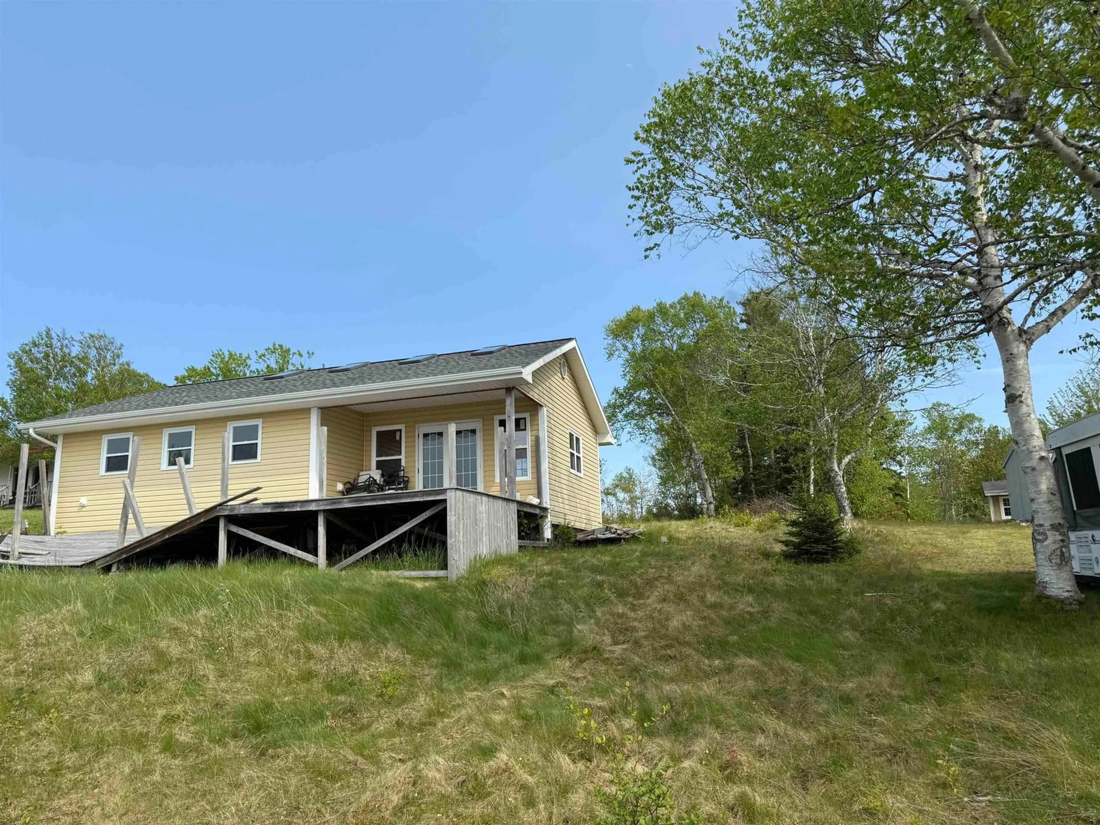 A pic from outside/outdoor area/front of a property/back of a property/a pic from drone, unknown for 2010 Trout Brook Rd, Albert Bridge Nova Scotia B1K 2L9