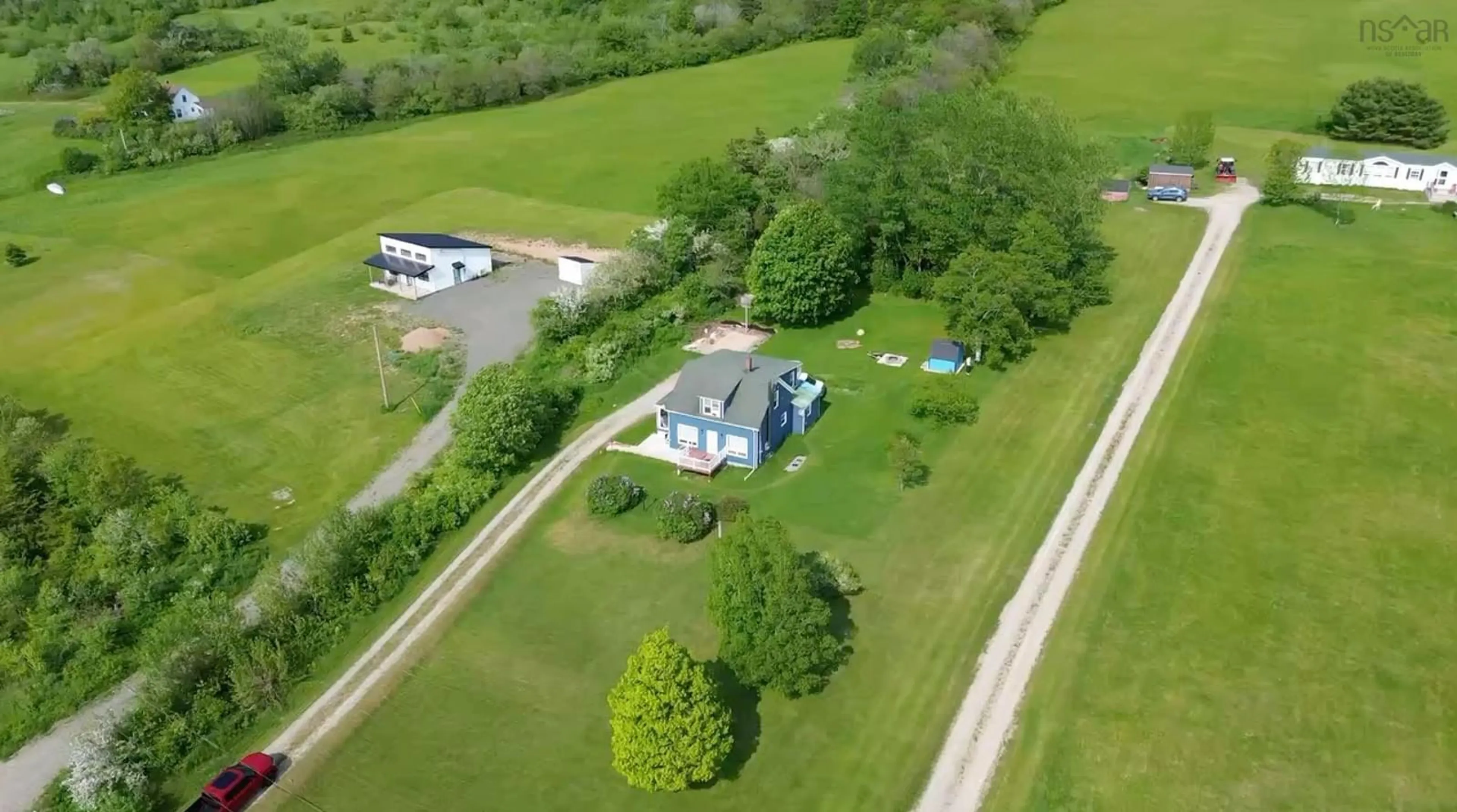 A pic from outside/outdoor area/front of a property/back of a property/a pic from drone, unknown for 3498 Highway 395, East Lake Ainslie Nova Scotia B0E 3M0