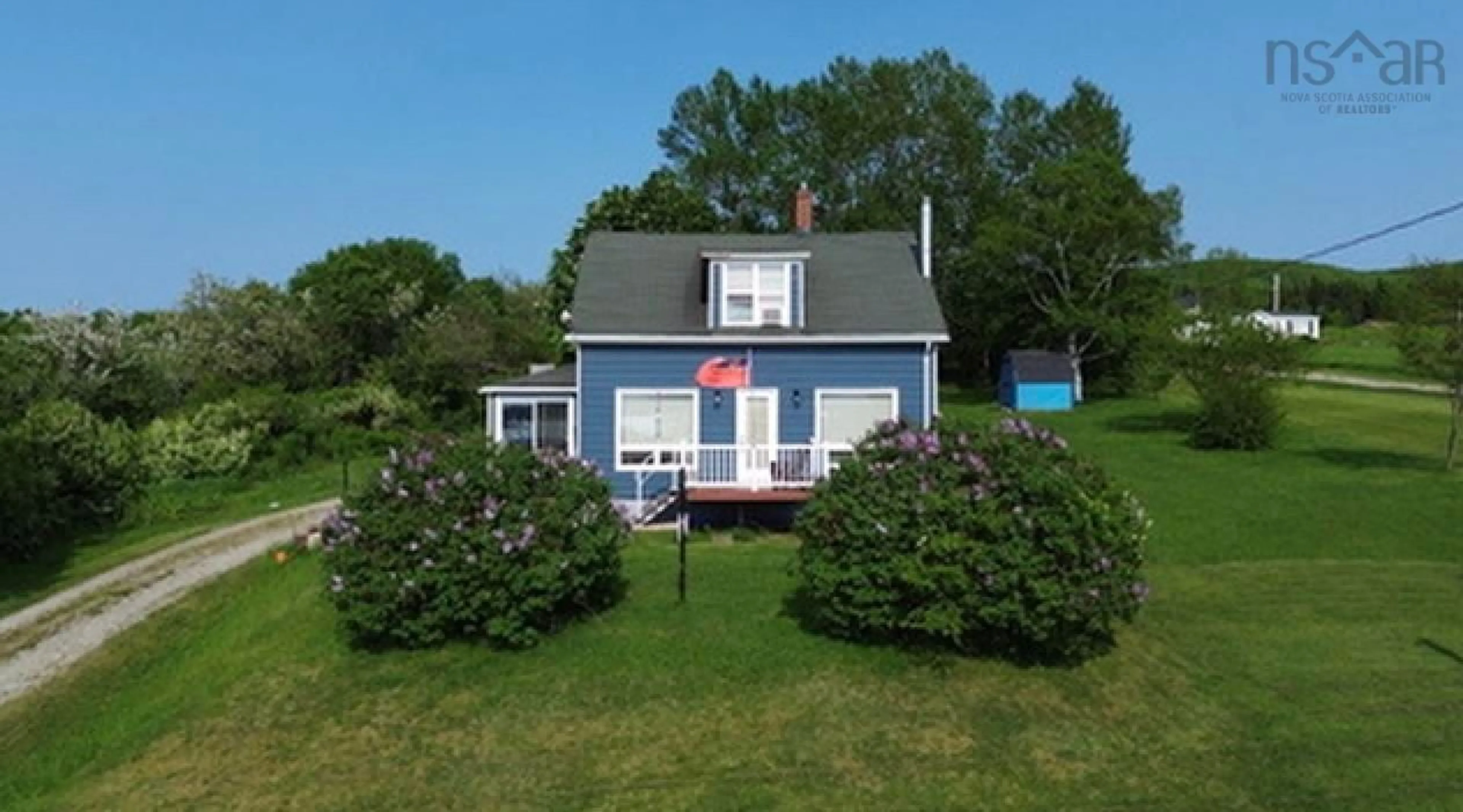 A pic from outside/outdoor area/front of a property/back of a property/a pic from drone, water/lake/river/ocean view for 3498 Highway 395, East Lake Ainslie Nova Scotia B0E 3M0