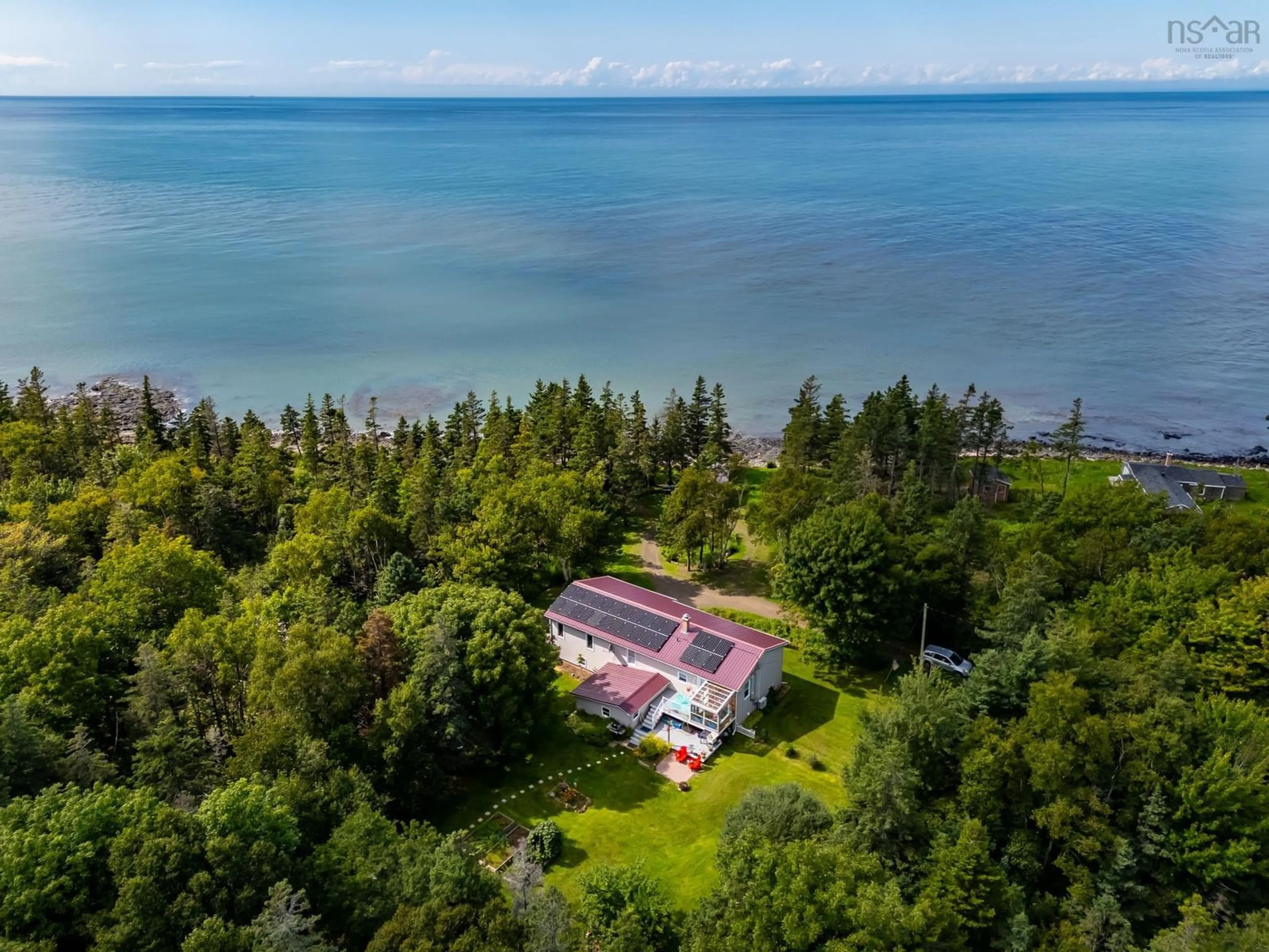 A pic from outside/outdoor area/front of a property/back of a property/a pic from drone, water/lake/river/ocean view for 63 Old Litchfield Wharf Rd, Litchfield Nova Scotia B0S 1A0
