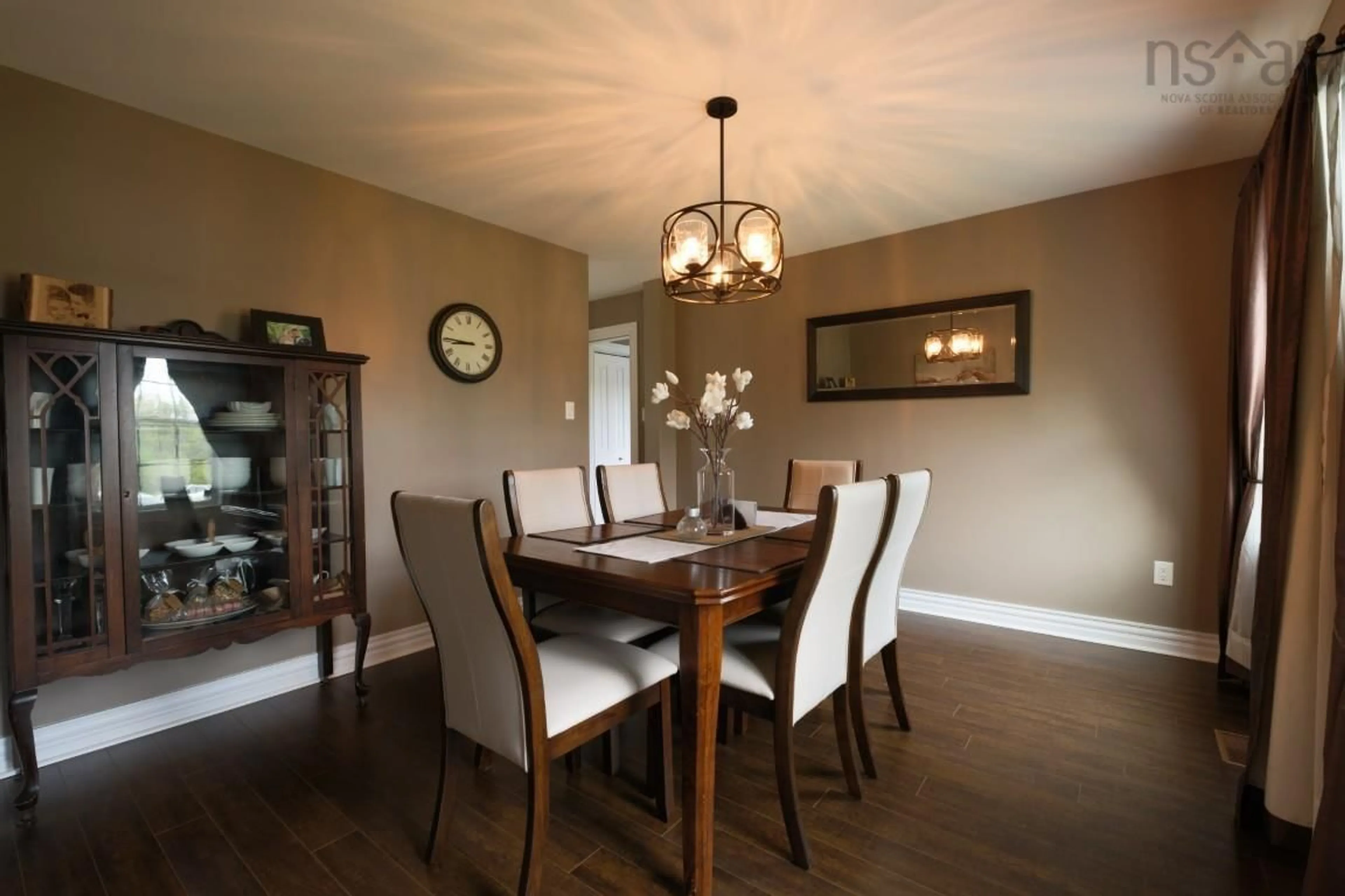 Dining room, wood/laminate floor for 30 Pivot Lane, Hatchet Lake Nova Scotia B3T 2C8