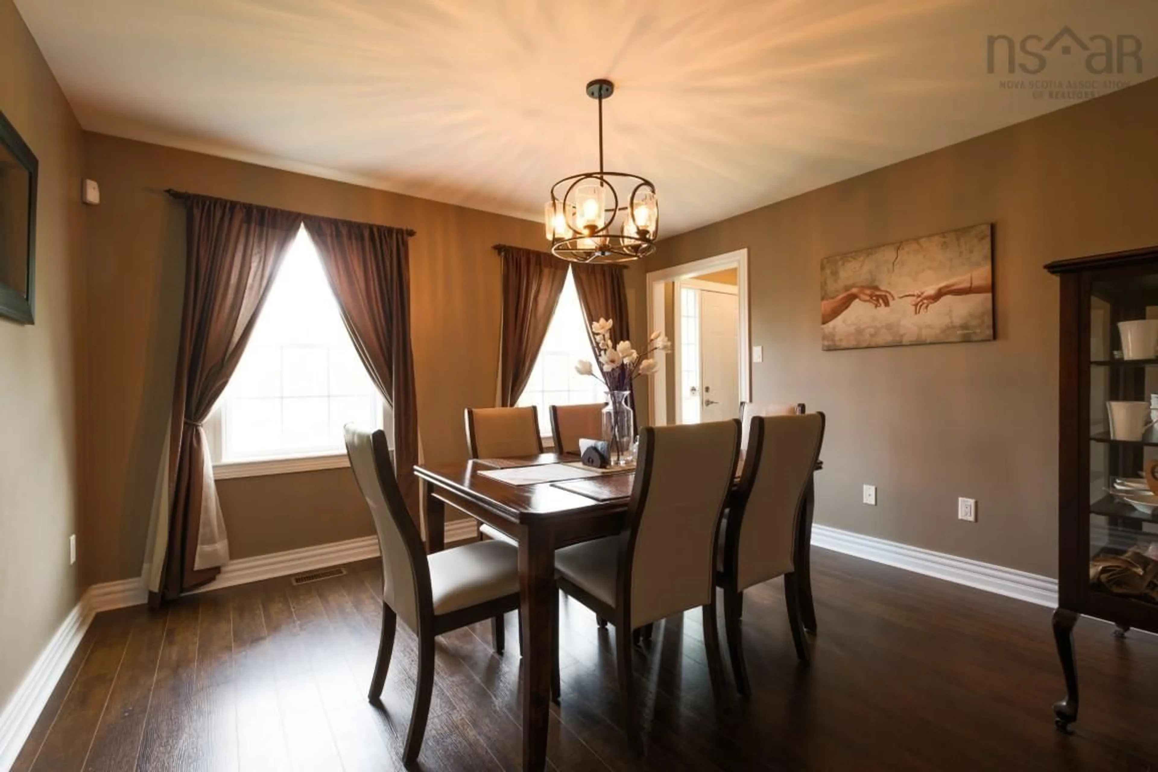 Dining room, wood/laminate floor for 30 Pivot Lane, Hatchet Lake Nova Scotia B3T 2C8