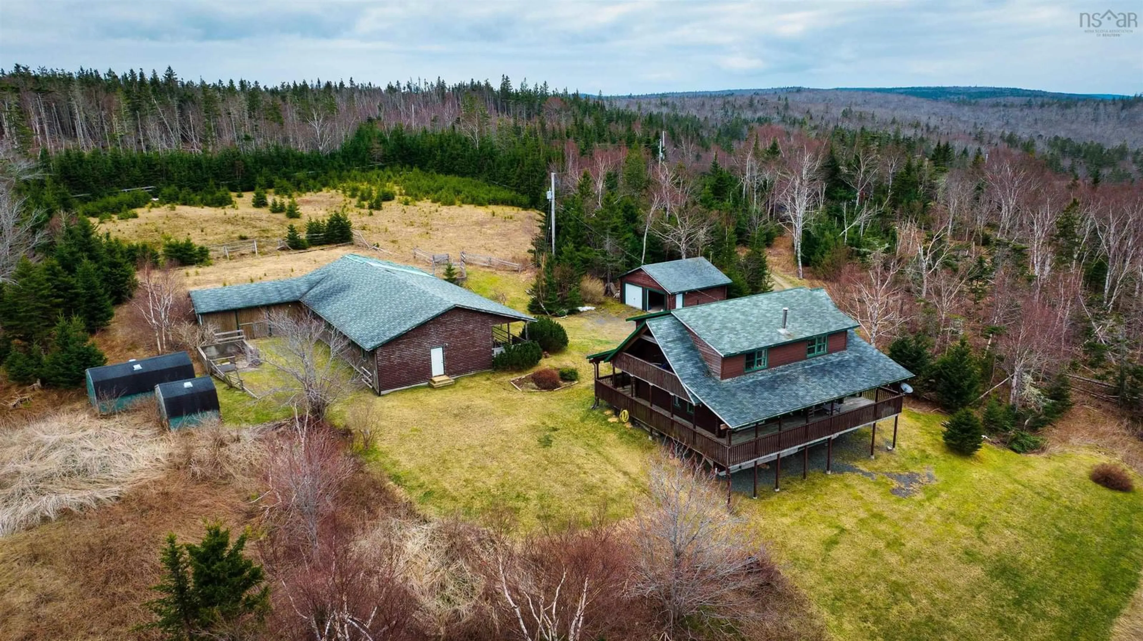A pic from outside/outdoor area/front of a property/back of a property/a pic from drone, unknown for 165 Diana Mountain Rd, The Points West Bay Nova Scotia B0E 3K0