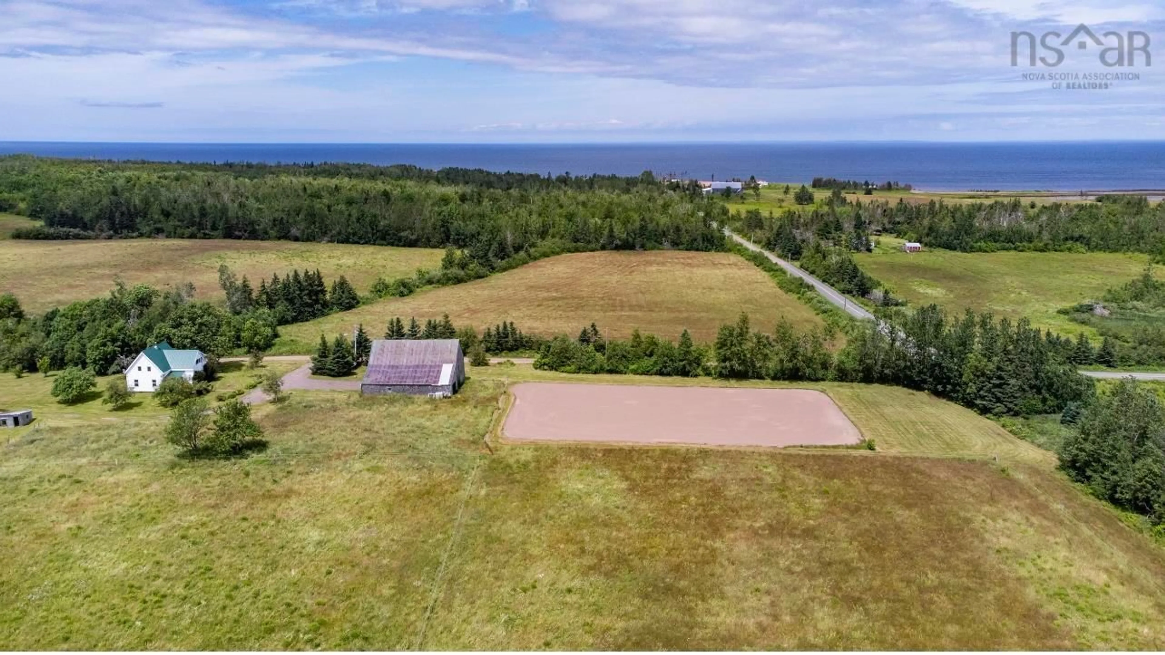 A pic from outside/outdoor area/front of a property/back of a property/a pic from drone, water/lake/river/ocean view for 1316 Blue Sea Rd, Malagash Point Nova Scotia B0K 1E0