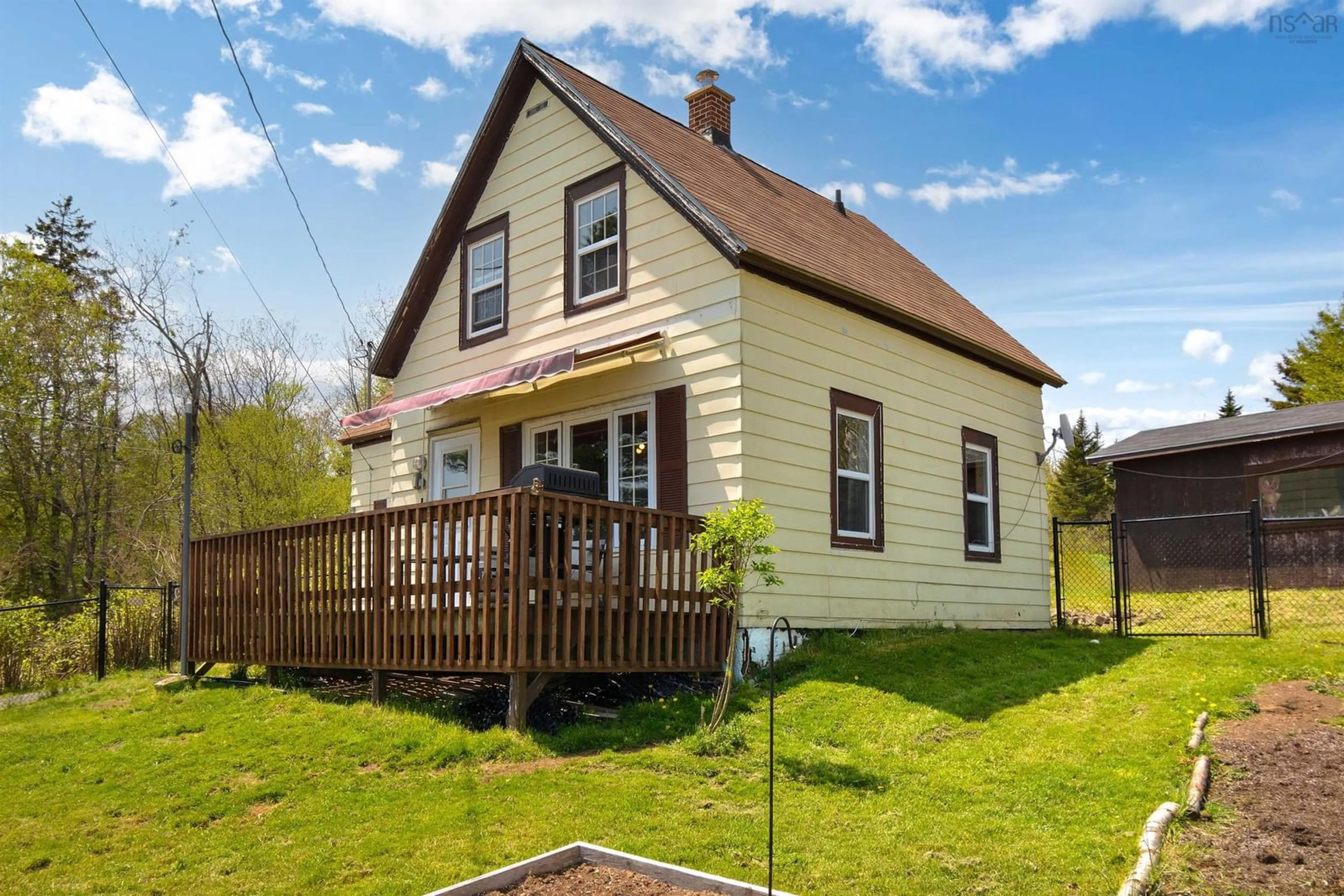 Home with vinyl exterior material, street for 8982 Pepperell St, St. Peter's Nova Scotia B0E 3B0