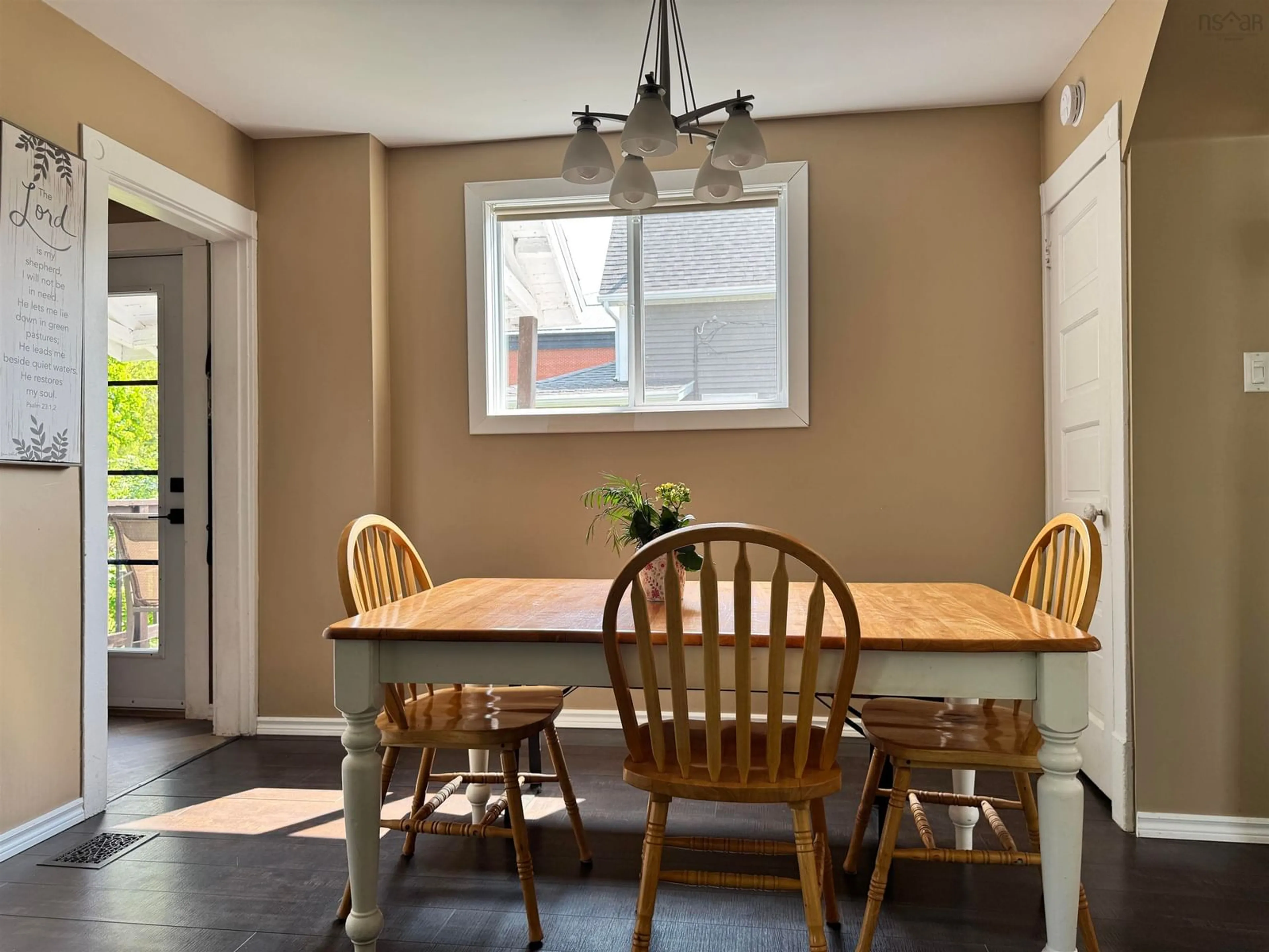 Dining room, wood/laminate floor for 347 Brookside Ave, New Glasgow Nova Scotia B2H 3E9