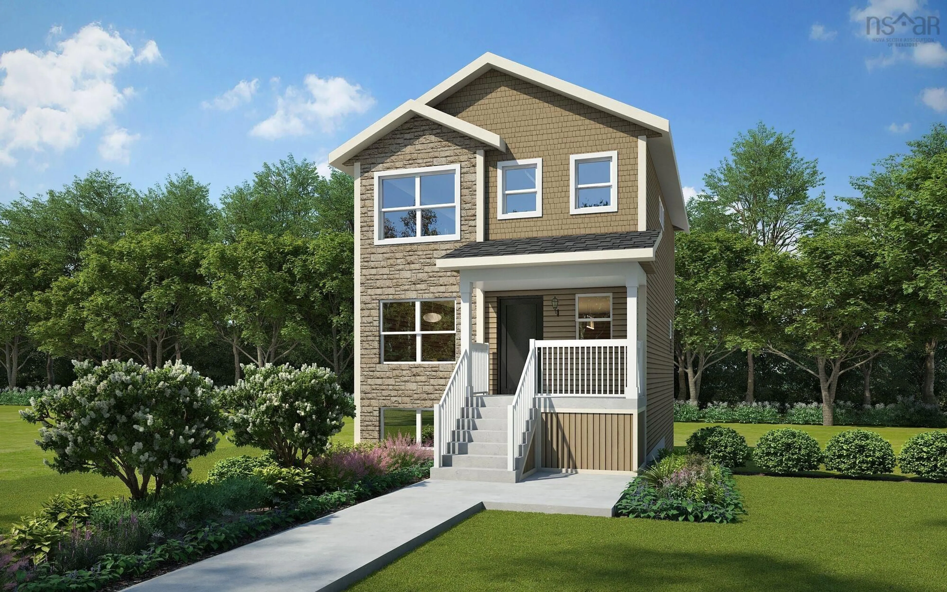 Home with vinyl exterior material, street for 183 Darner Dr #DA-54, Beaver Bank Nova Scotia B4G 1C1