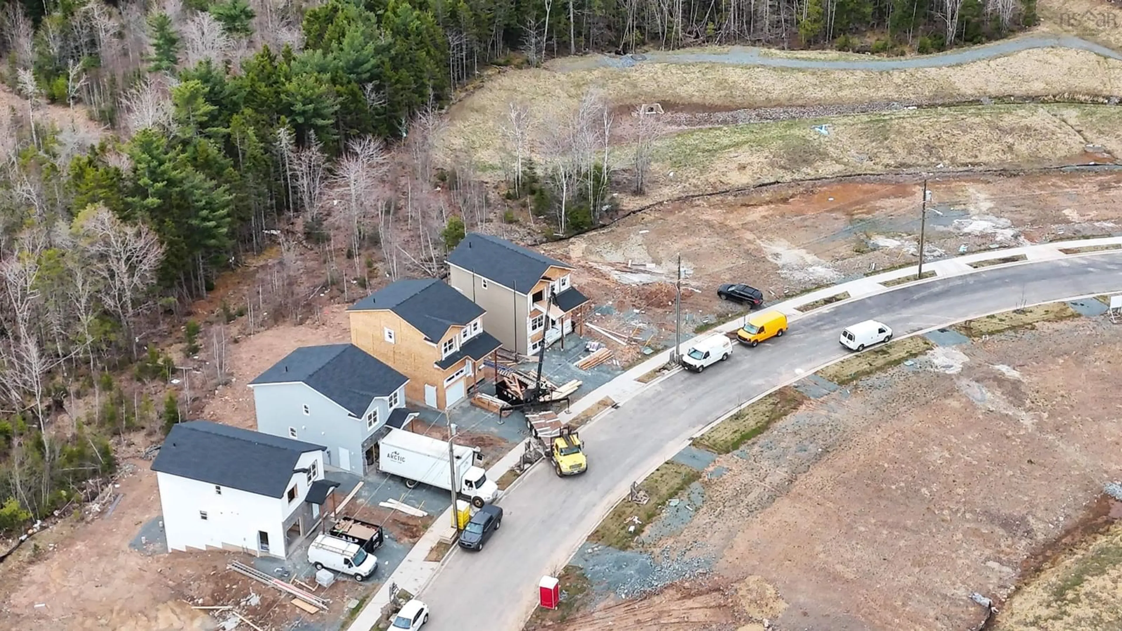 A pic from outside/outdoor area/front of a property/back of a property/a pic from drone, street for 183 Darner Dr #DA-54, Beaver Bank Nova Scotia B4G 1C1