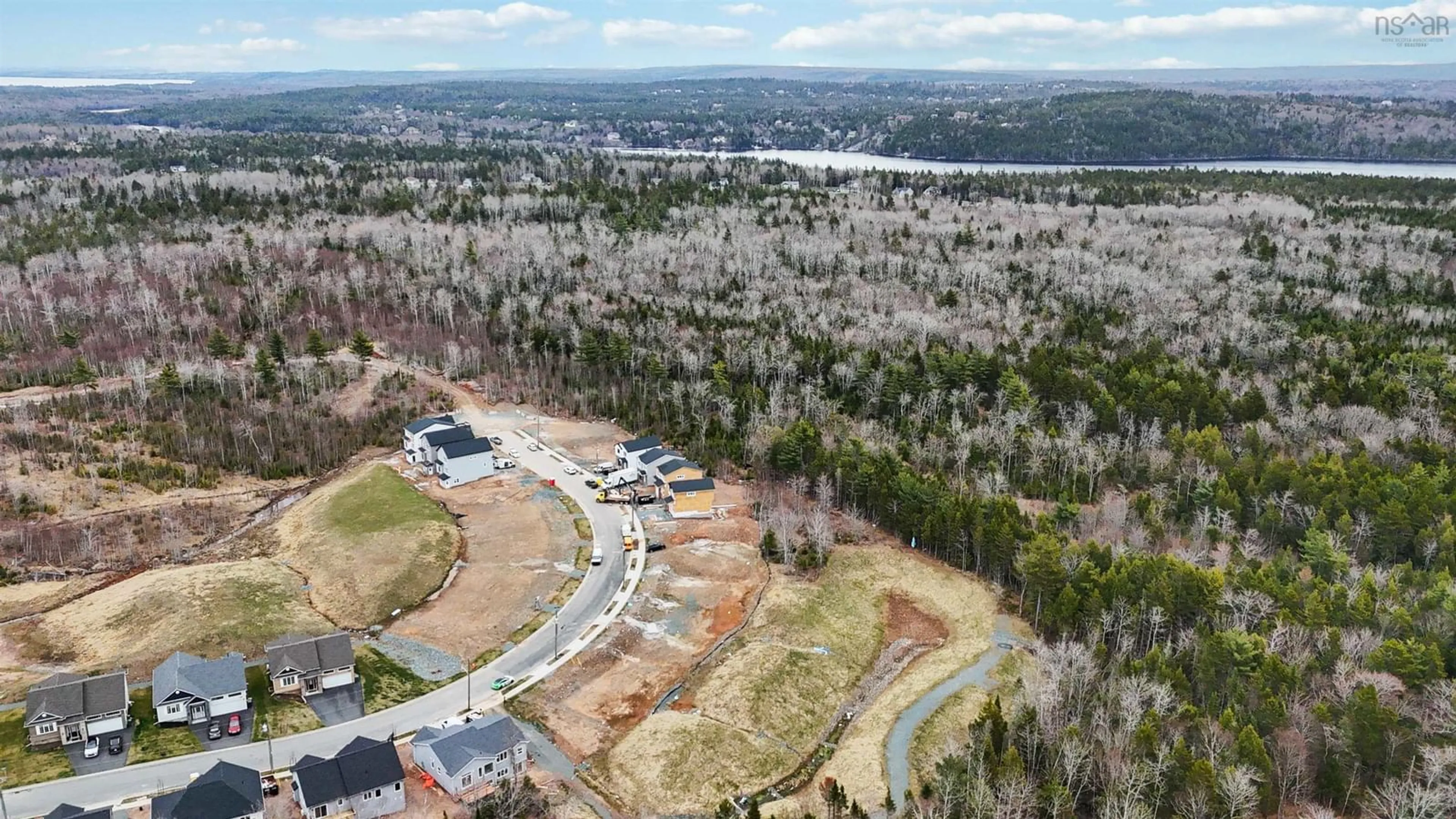 A pic from outside/outdoor area/front of a property/back of a property/a pic from drone, water/lake/river/ocean view for 183 Darner Dr #DA-54, Beaver Bank Nova Scotia B4G 1C1