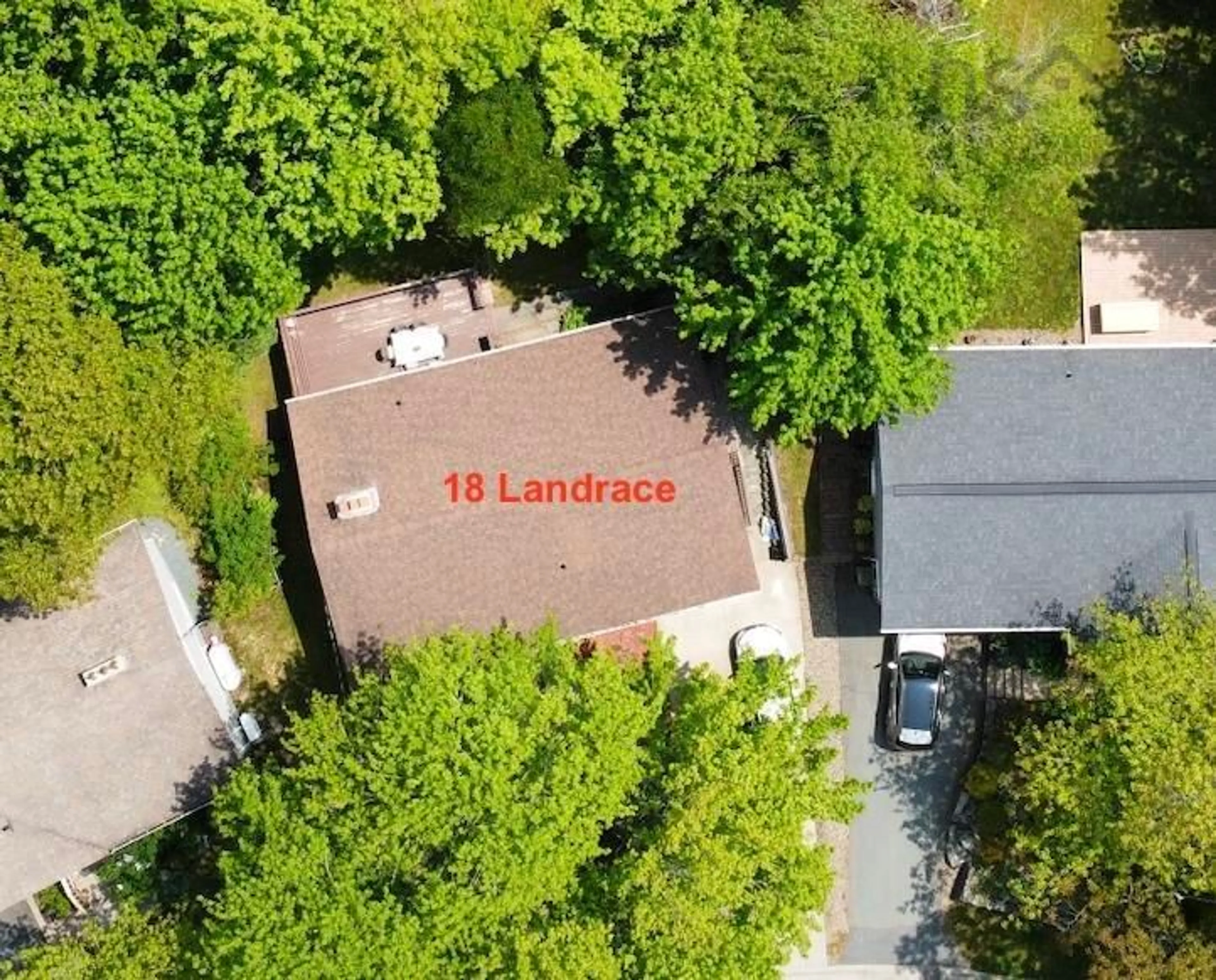 A pic from outside/outdoor area/front of a property/back of a property/a pic from drone, street for 18 Landrace Cres, Dartmouth Nova Scotia B2W 2P9