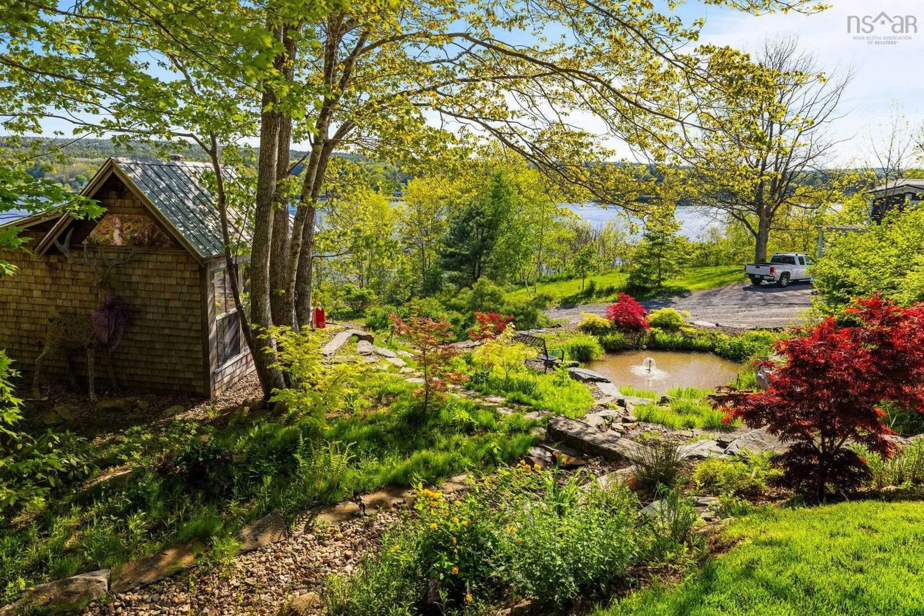 Patio, water/lake/river/ocean view for 20 Wilkies Cove Rd, Middle Lahave Nova Scotia B4V 2Y4