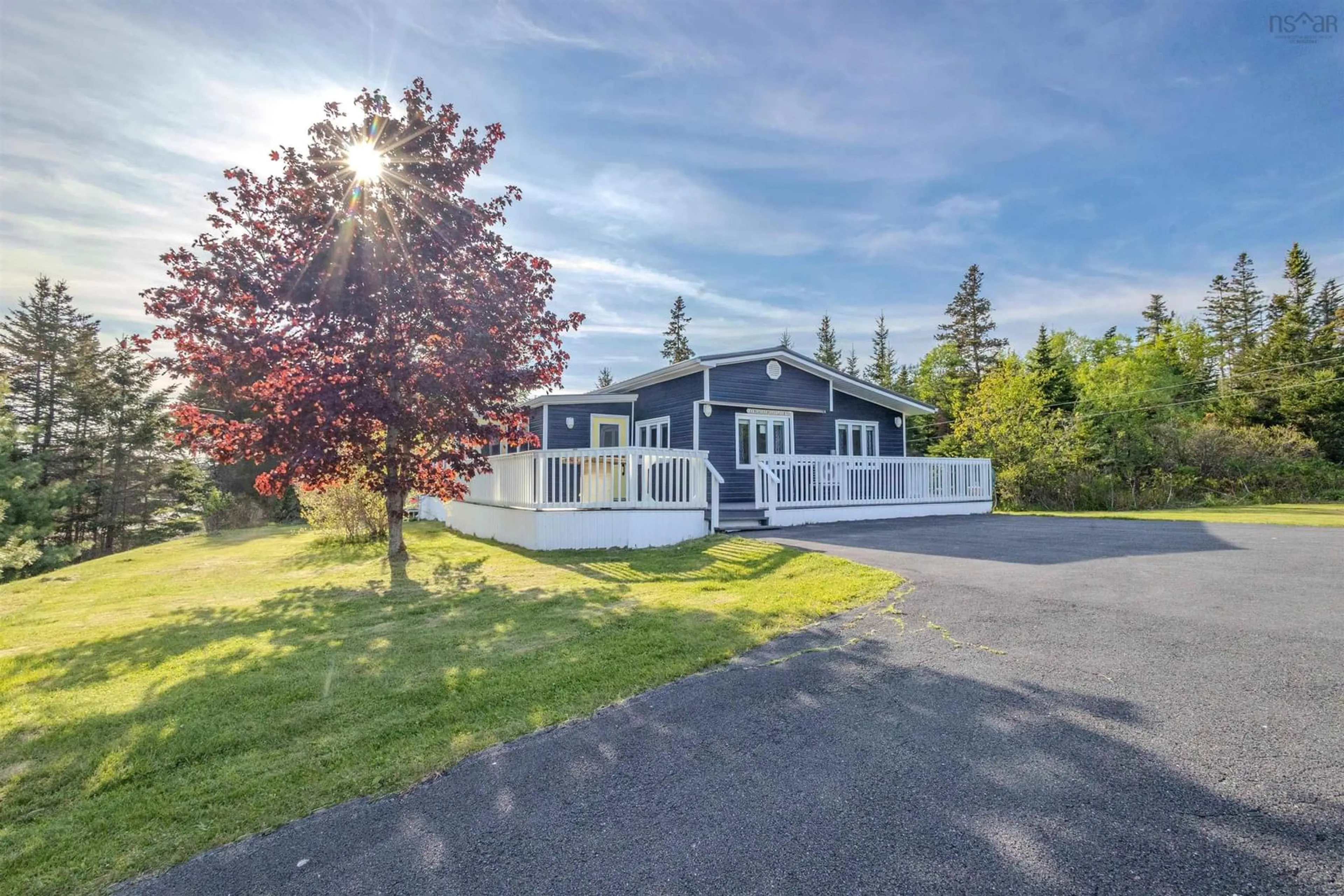 A pic from outside/outdoor area/front of a property/back of a property/a pic from drone, water/lake/river/ocean view for 35 Rocky Bay Rd, Pondville Nova Scotia B0E 1K0
