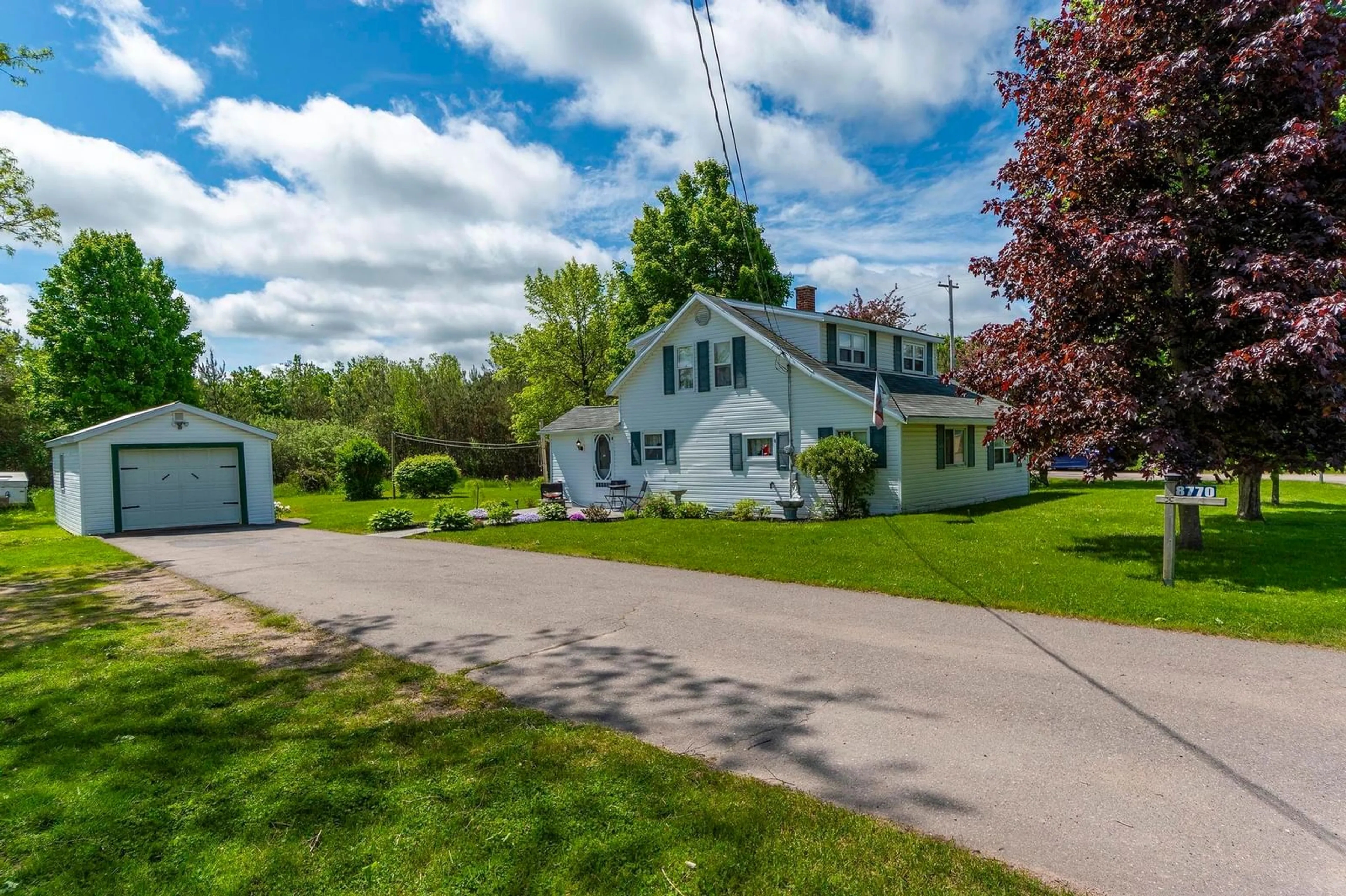 A pic from outside/outdoor area/front of a property/back of a property/a pic from drone, street for 8770 Highway 201, Nictaux Nova Scotia B0S 1P0