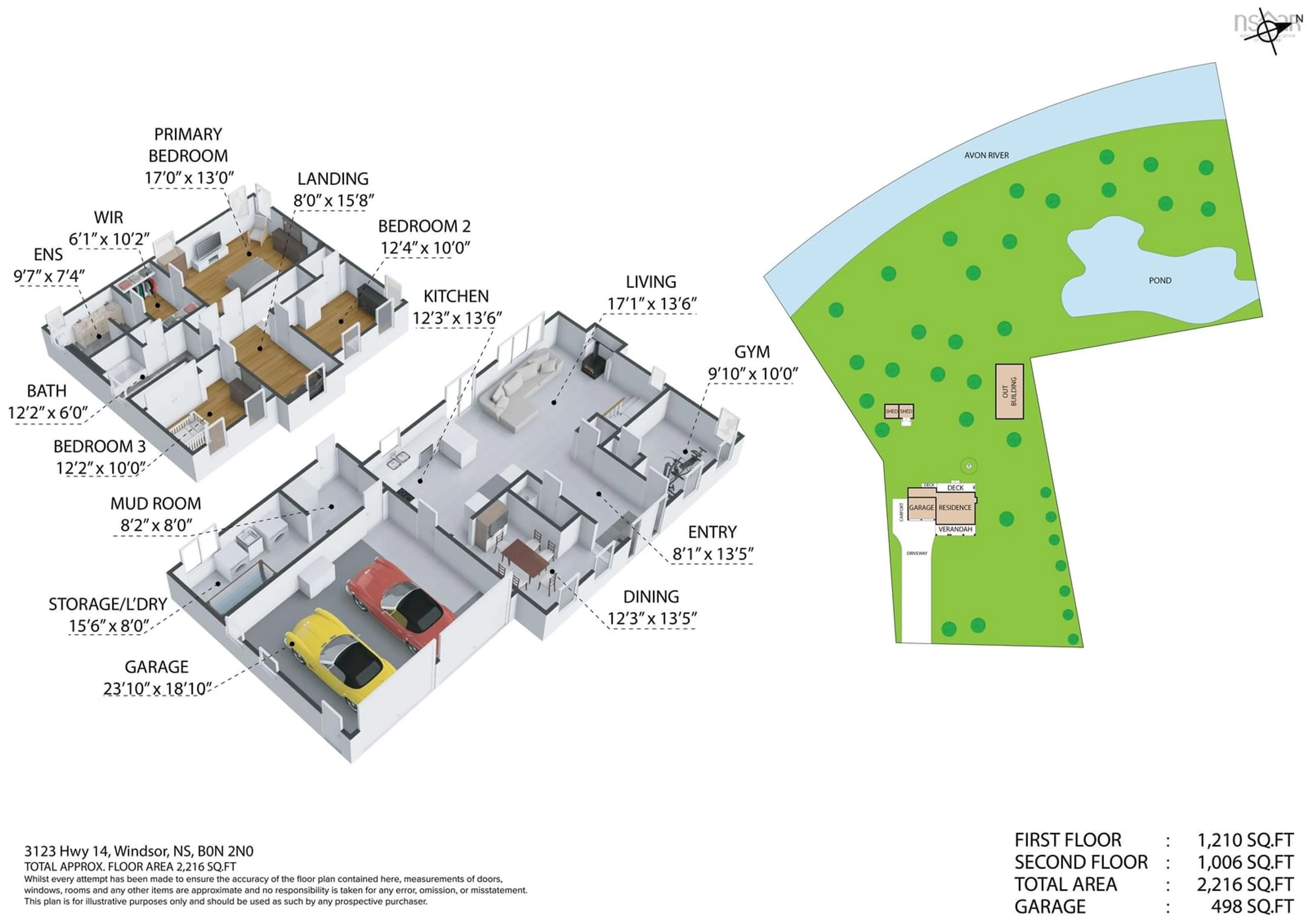 Floor plan for 3123 Highway 14, Mill Section Nova Scotia B0N 2T0