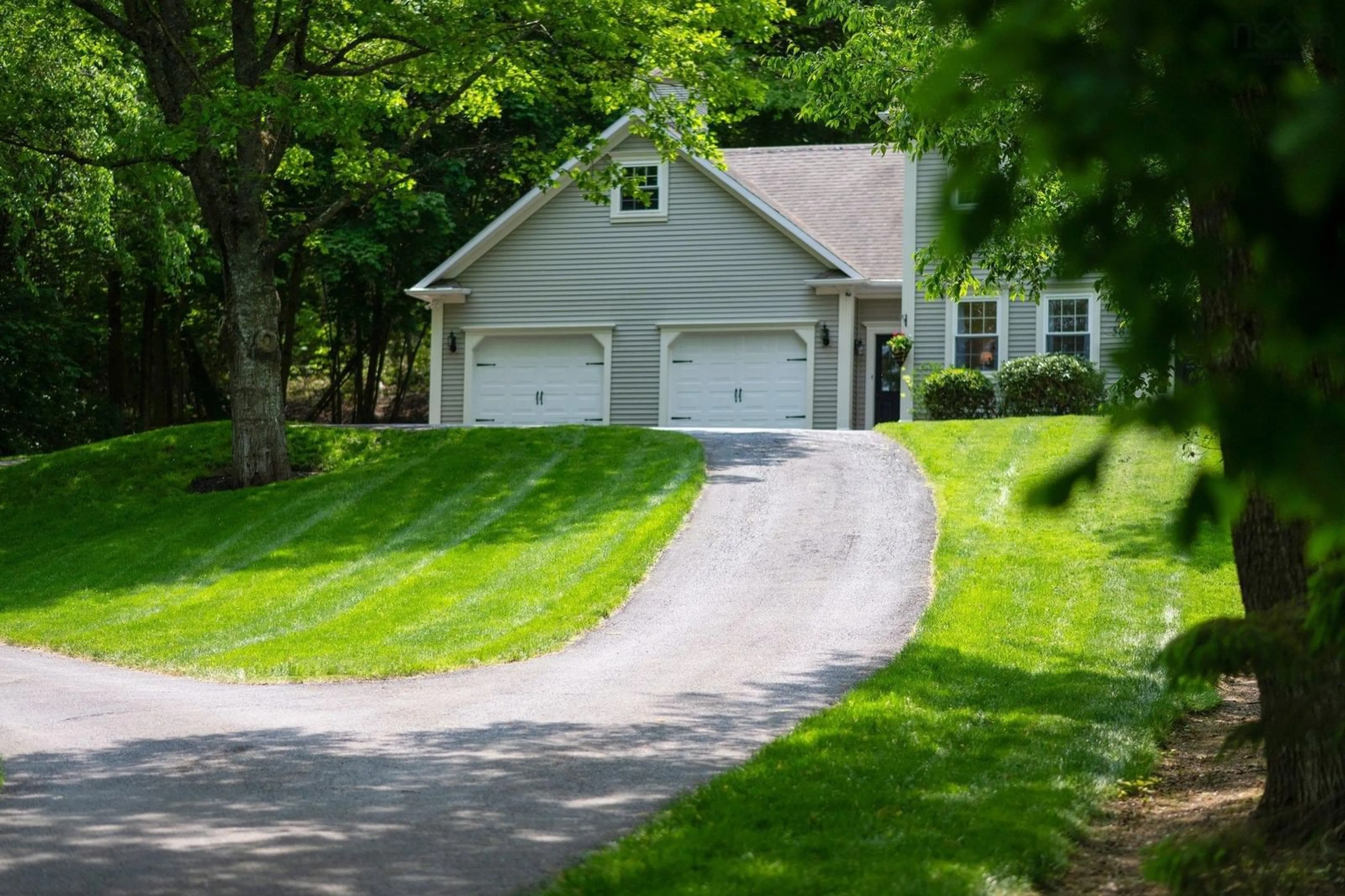 Home with vinyl exterior material, street for 58 Highland Ave, New Minas Nova Scotia B4N 3J5