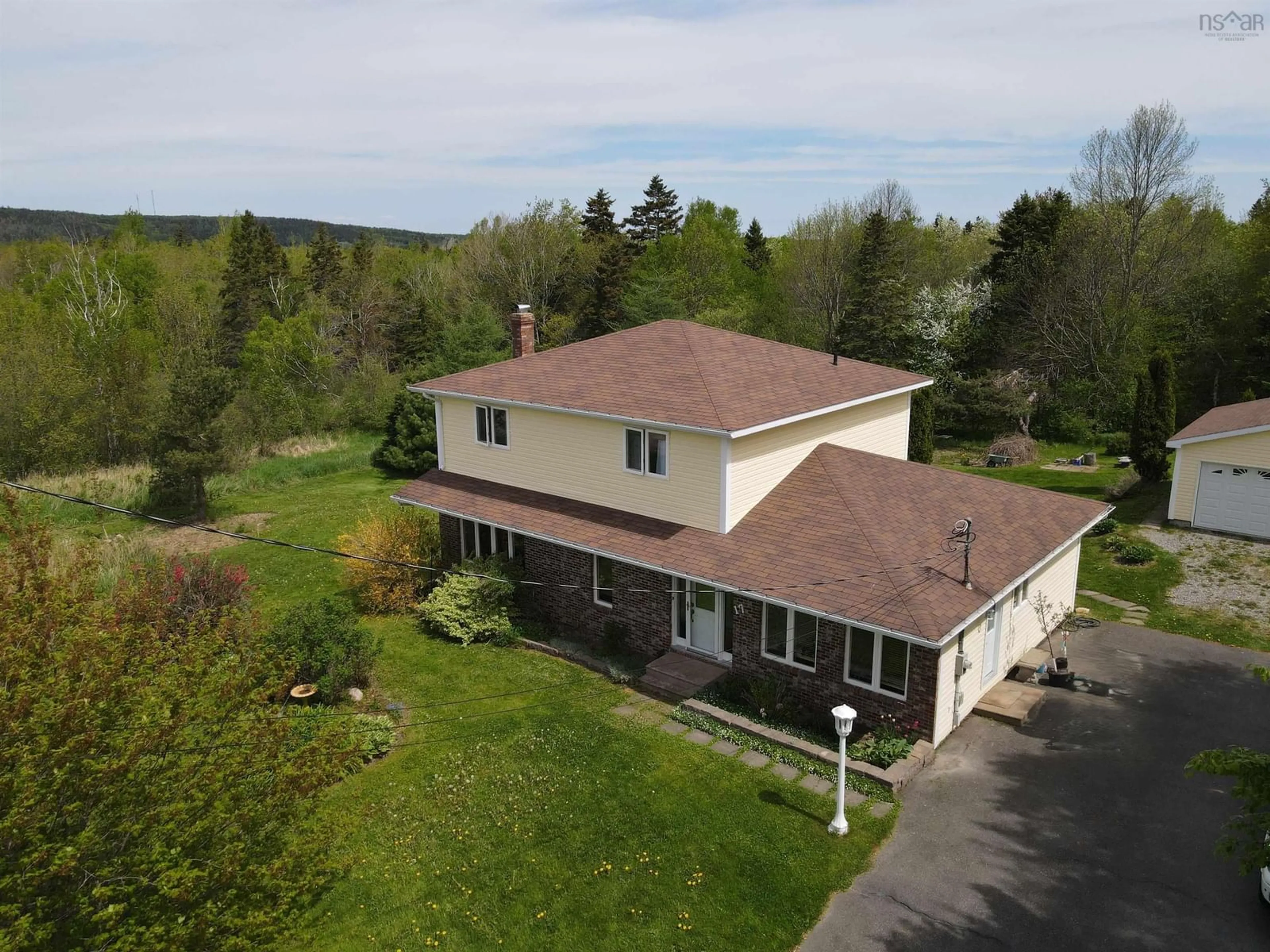 A pic from outside/outdoor area/front of a property/back of a property/a pic from drone, unknown for 17 Hallmark Crescent Cres, Howie Centre Nova Scotia B1L 1C7
