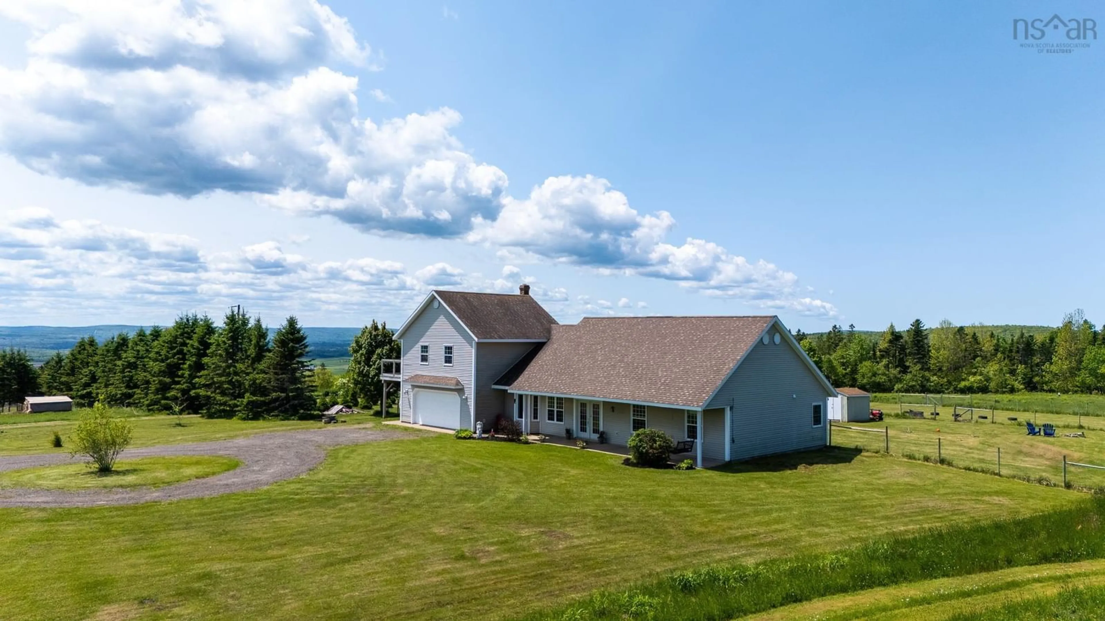 A pic from outside/outdoor area/front of a property/back of a property/a pic from drone, water/lake/river/ocean view for 909 Stronach Mountain Rd, Melvern Square Nova Scotia B0P 1R0
