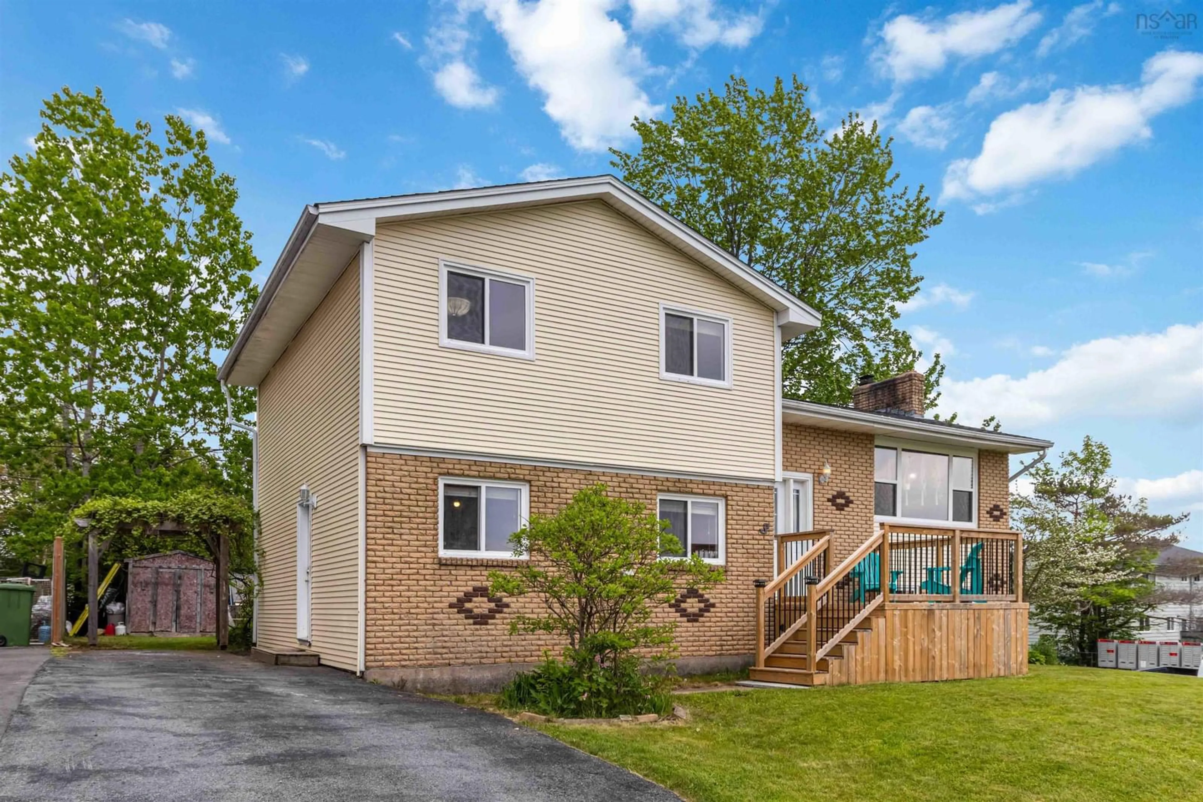 Home with vinyl exterior material, street for 3 Saratoga Dr, Lower Sackville Nova Scotia B4C 2E7