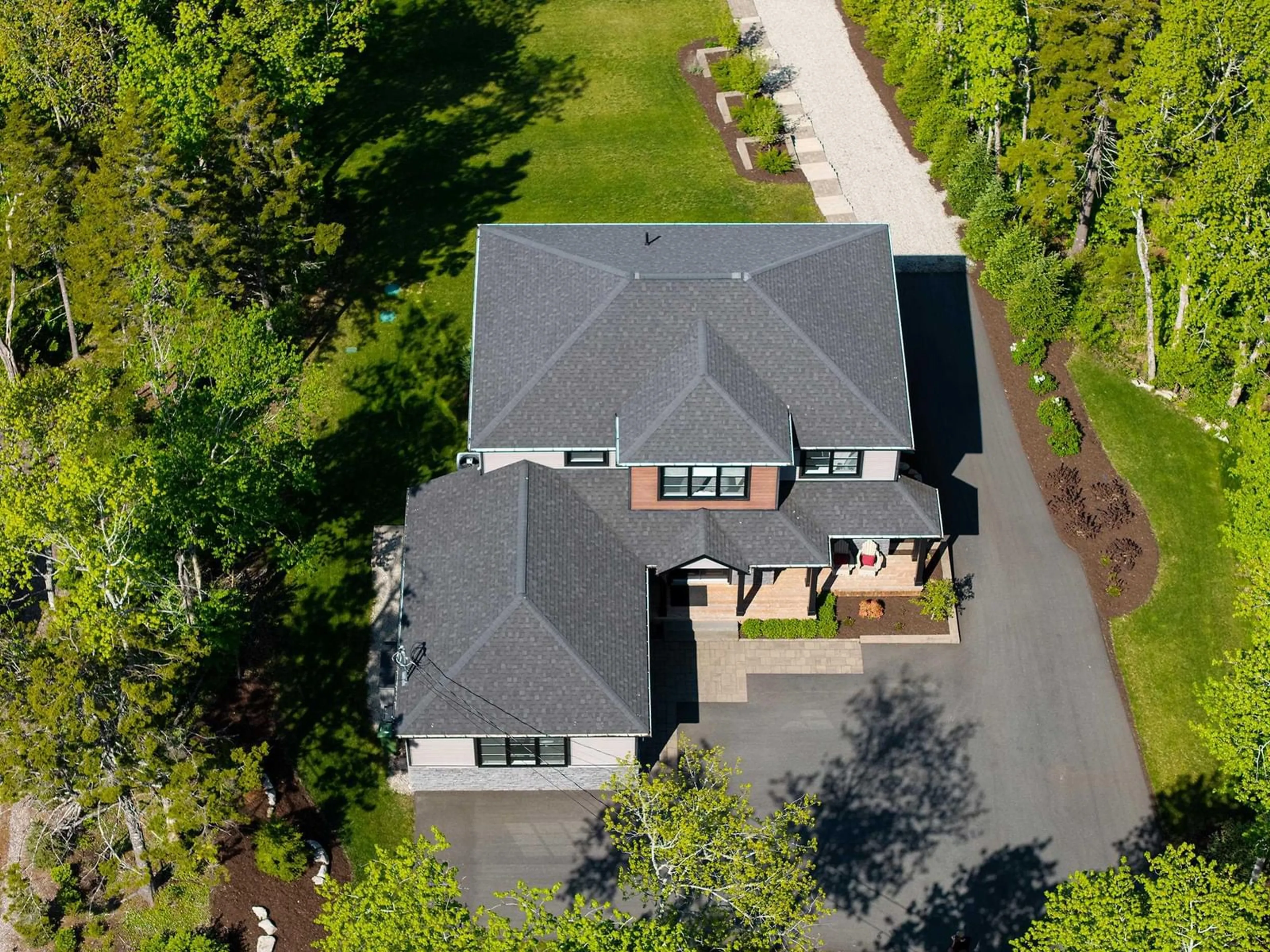 A pic from outside/outdoor area/front of a property/back of a property/a pic from drone, street for 692 Mccabe Lake Dr, Middle Sackville Nova Scotia B4E 0N6