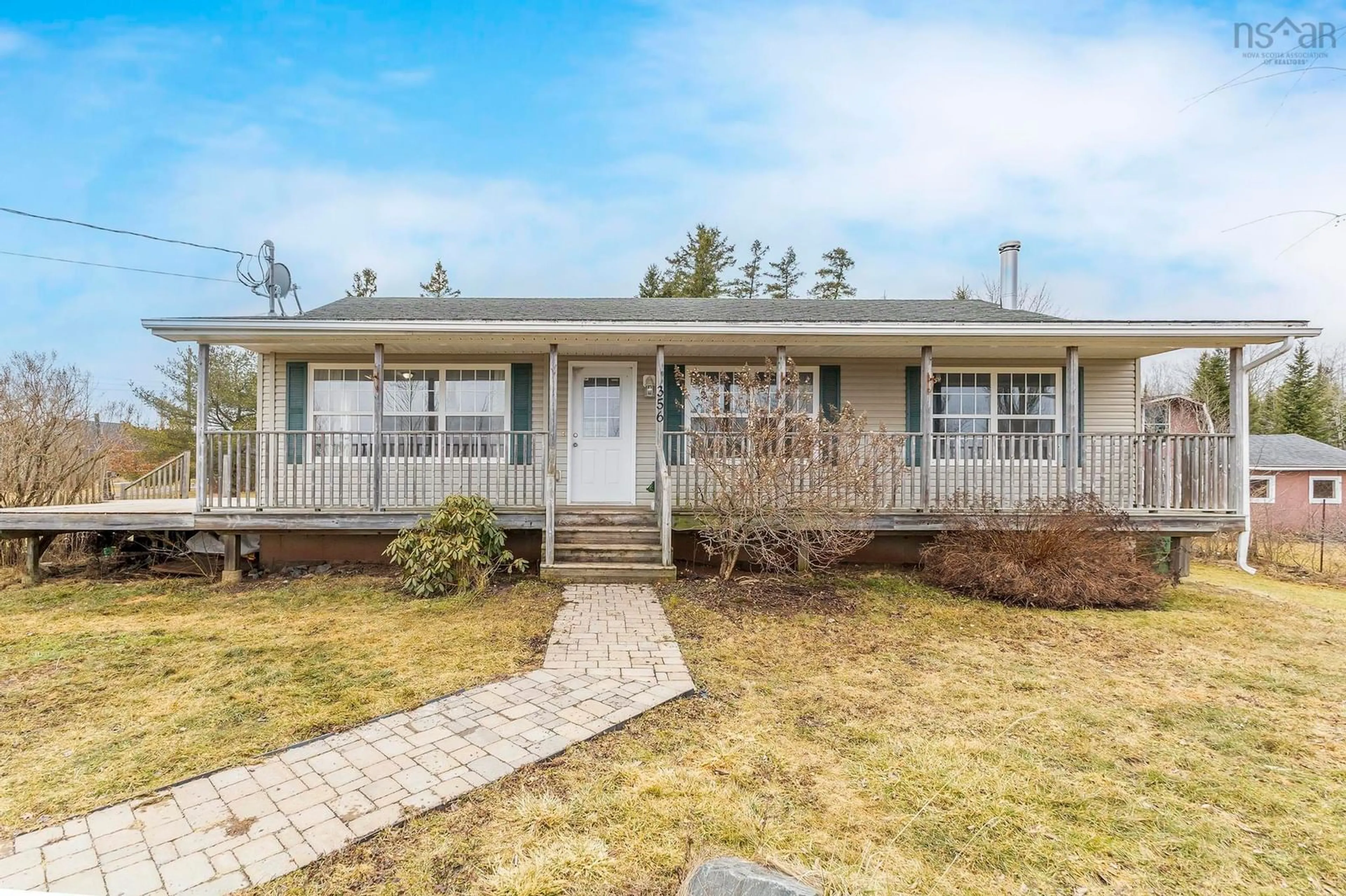 Home with vinyl exterior material, street for 356 Shortts Lake West Rd, Shortts Lake Nova Scotia B0N 1C0