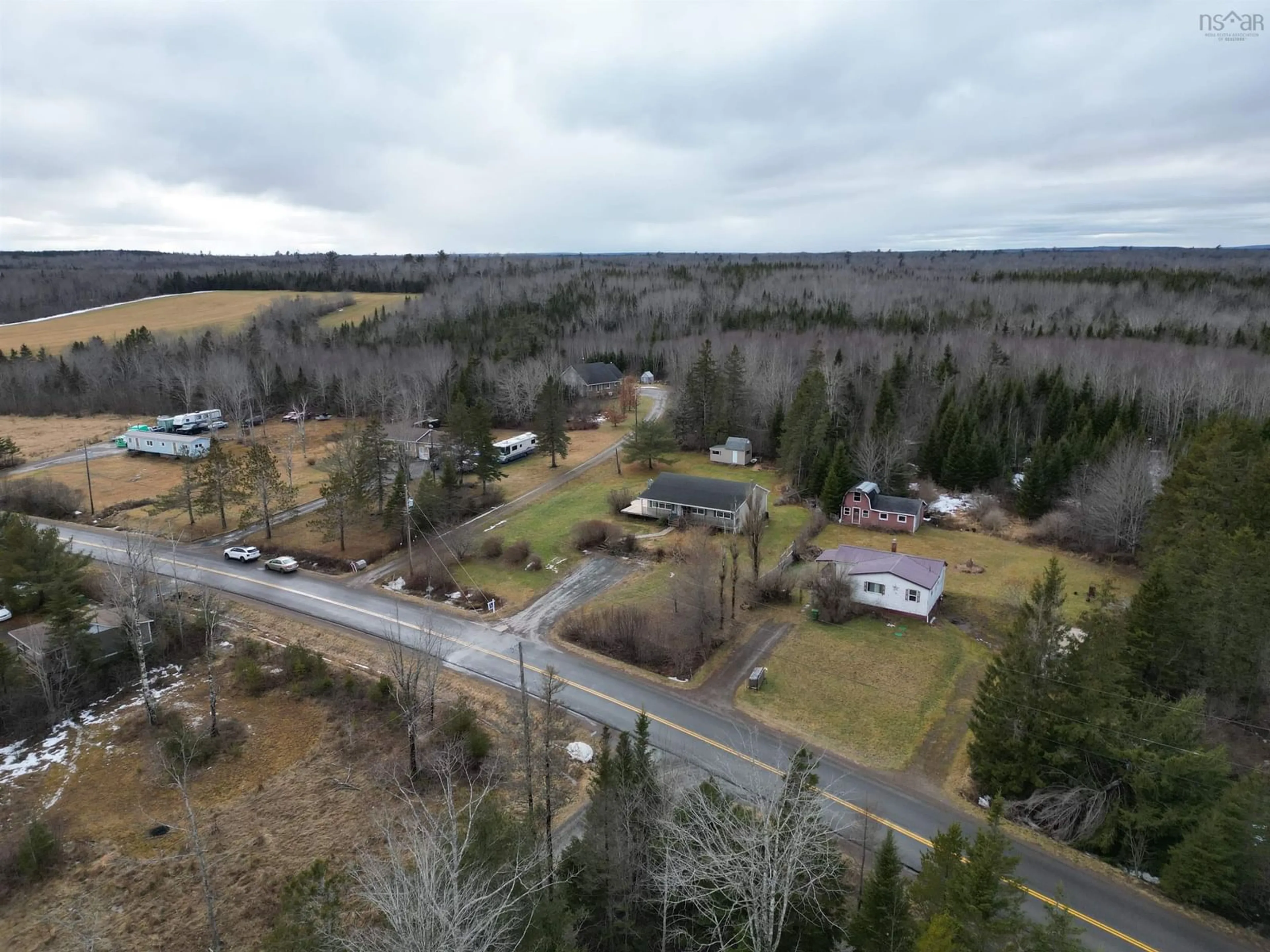 A pic from outside/outdoor area/front of a property/back of a property/a pic from drone, unknown for 356 Shortts Lake West Rd, Shortts Lake Nova Scotia B0N 1C0
