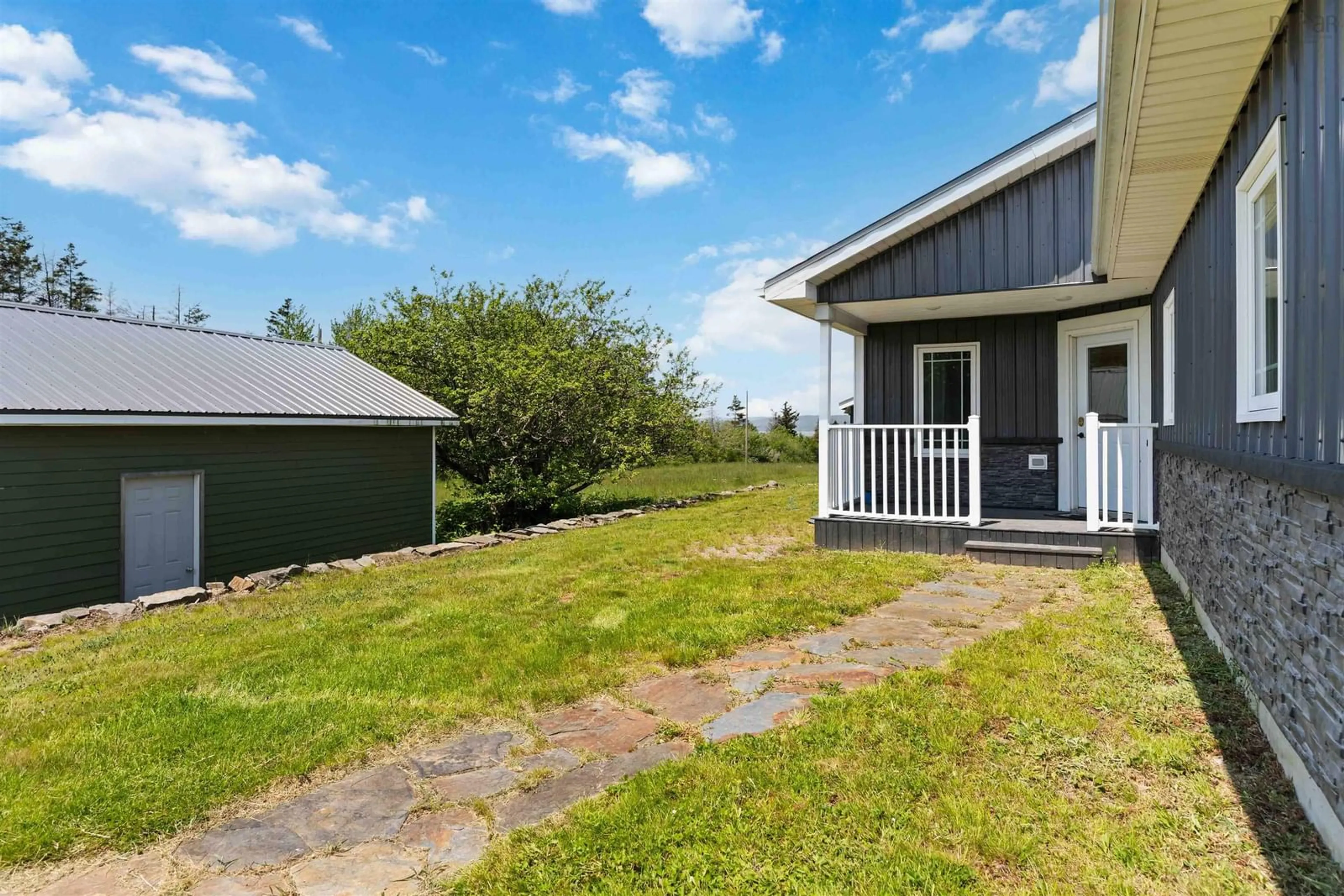 A pic from outside/outdoor area/front of a property/back of a property/a pic from drone, water/lake/river/ocean view for 8779 Highway 101, Brighton Nova Scotia B0V 1A0