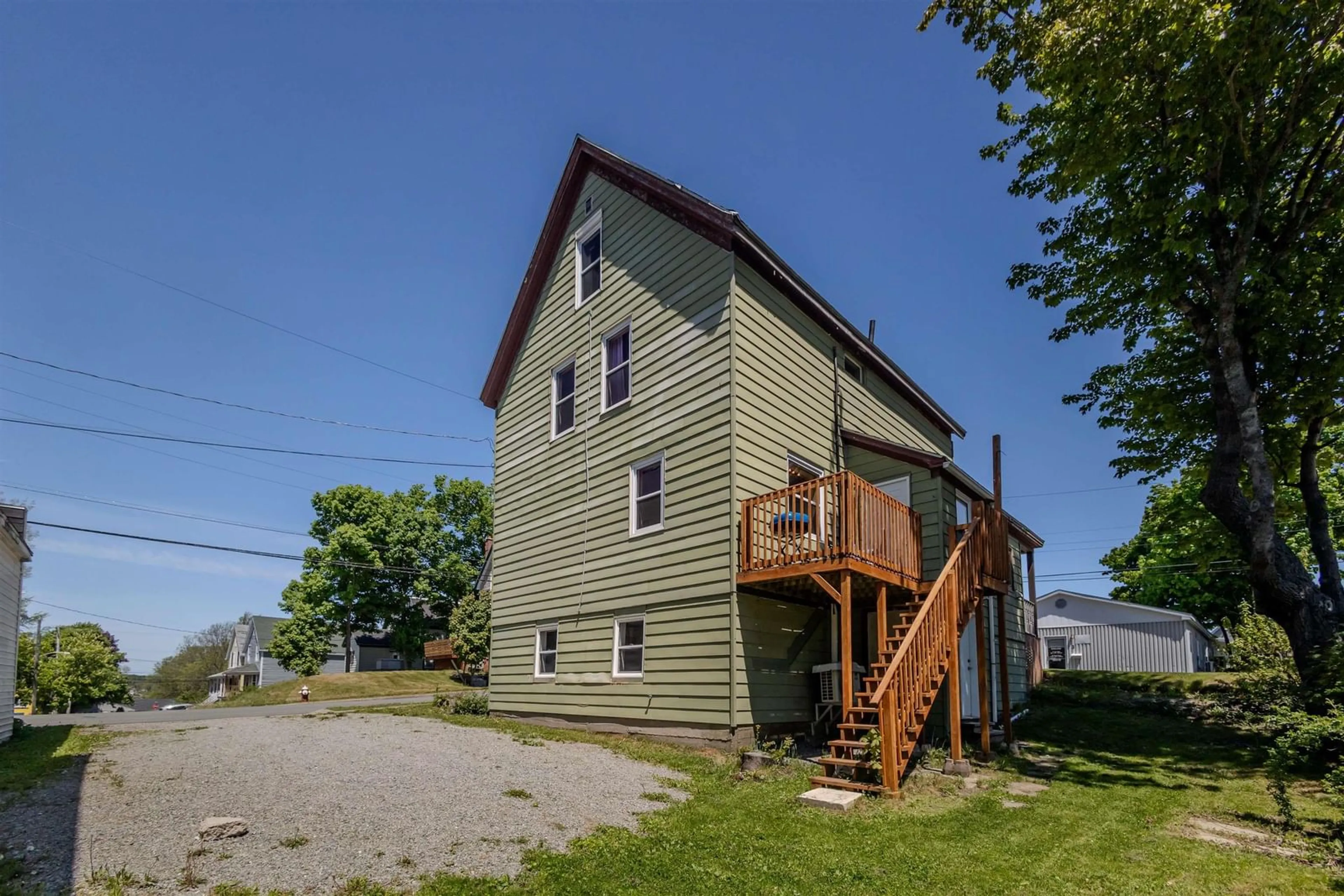 A pic from outside/outdoor area/front of a property/back of a property/a pic from drone, unknown for 2 Ingoville St, Sydney Nova Scotia B1S 2S9