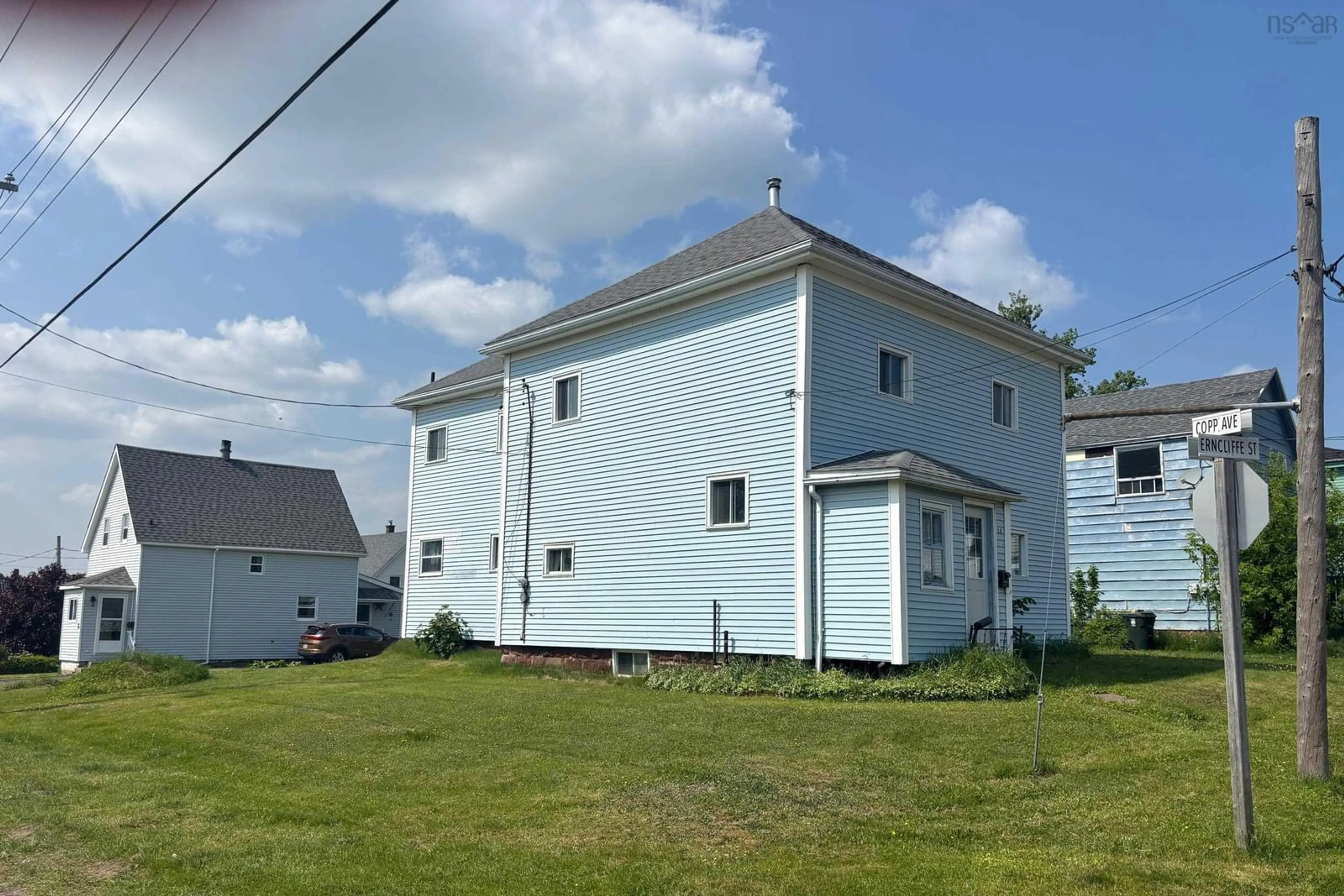 A pic from outside/outdoor area/front of a property/back of a property/a pic from drone, building for 13 Erncliffe St, Amherst Nova Scotia B4H 1A7