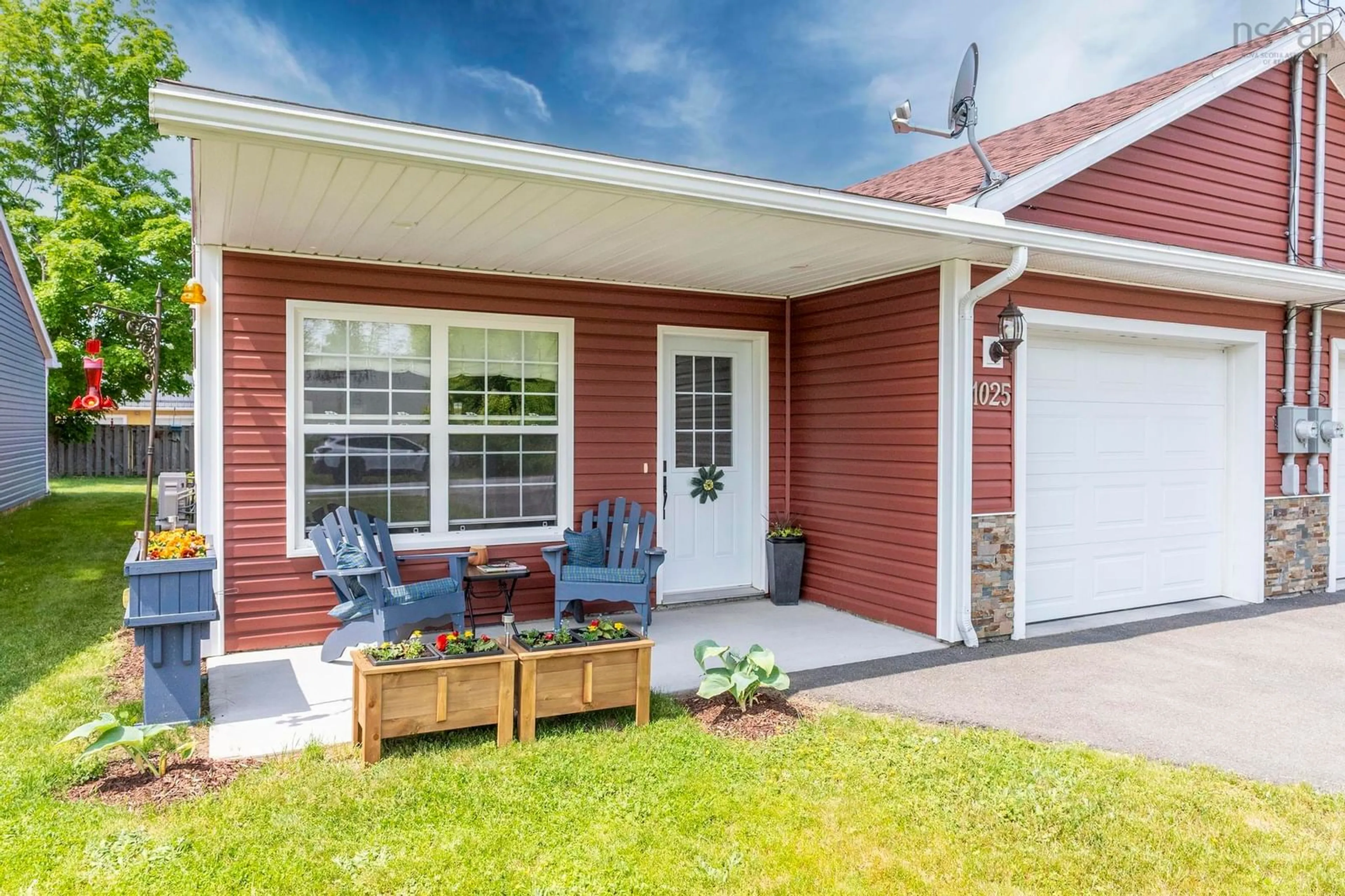 Home with vinyl exterior material, street for 1025/1027 Whittington Dr, Greenwood Nova Scotia B0P 1R0