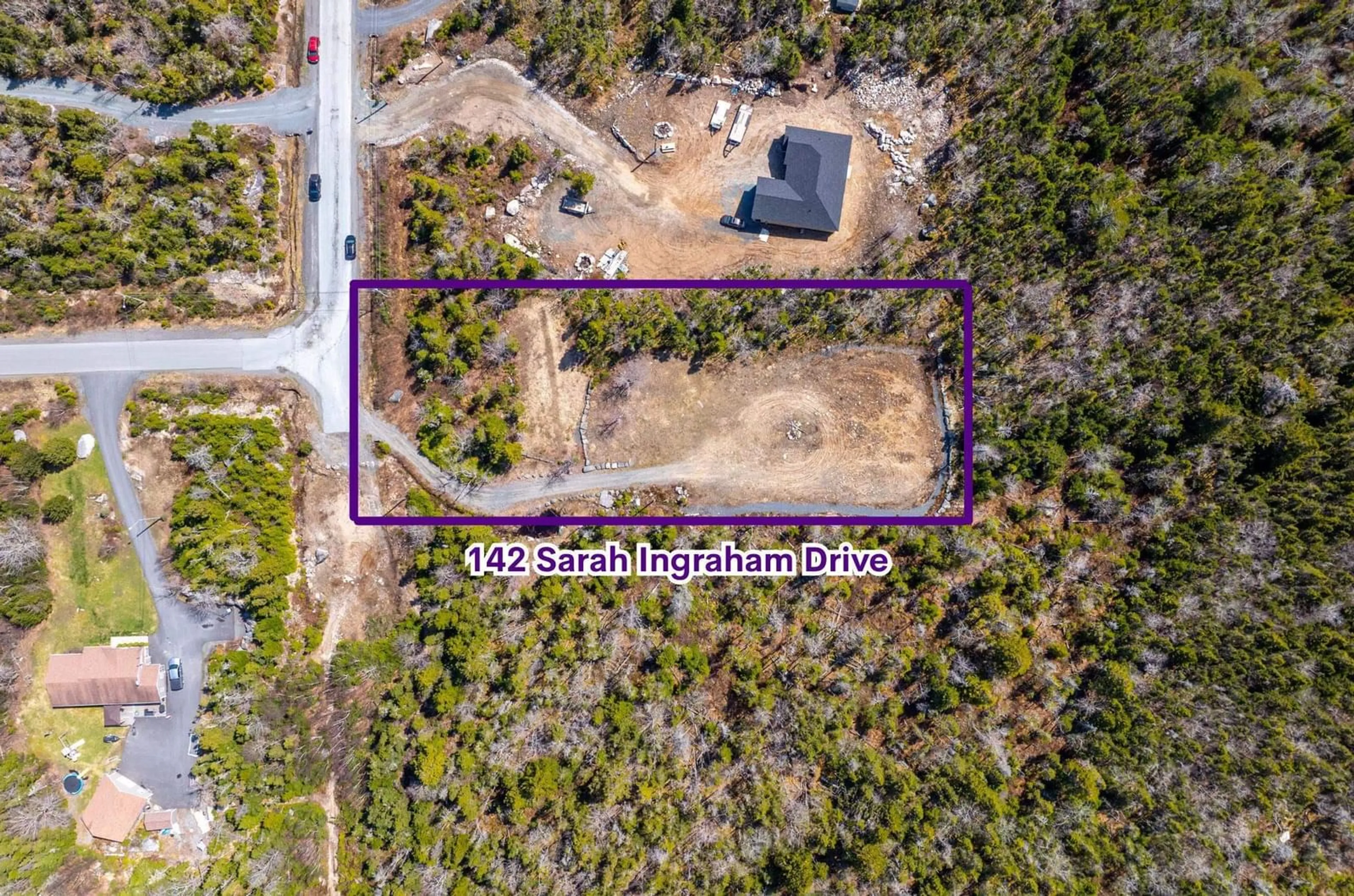 A pic from outside/outdoor area/front of a property/back of a property/a pic from drone, building for 142 Sarah Ingraham Dr, Williamswood Nova Scotia B3V 1N2