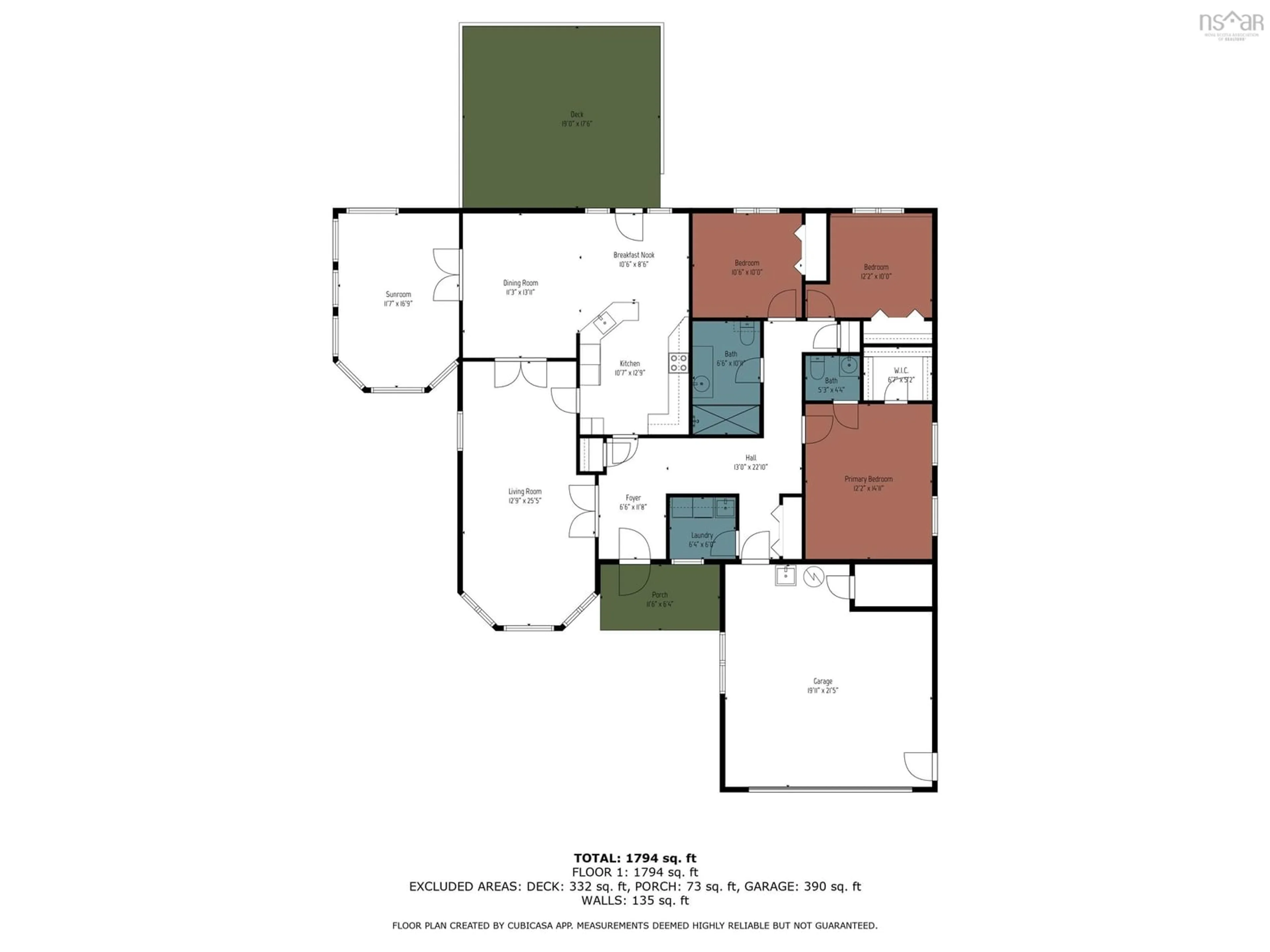 Floor plan for 1 Princeton Lane, Dartmouth Nova Scotia B2W 6K4