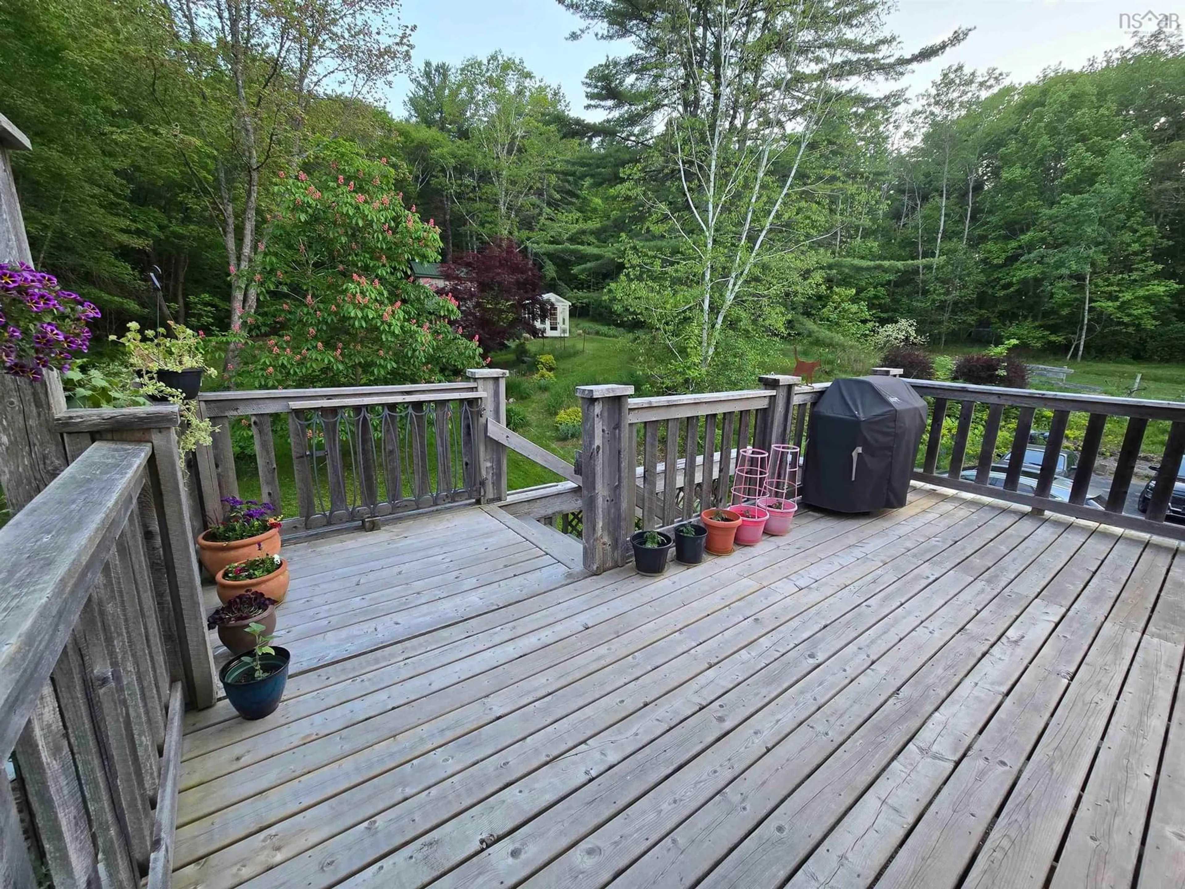 Patio, forest/trees view for 57 King St, Bridgewater Nova Scotia B4V 1A1
