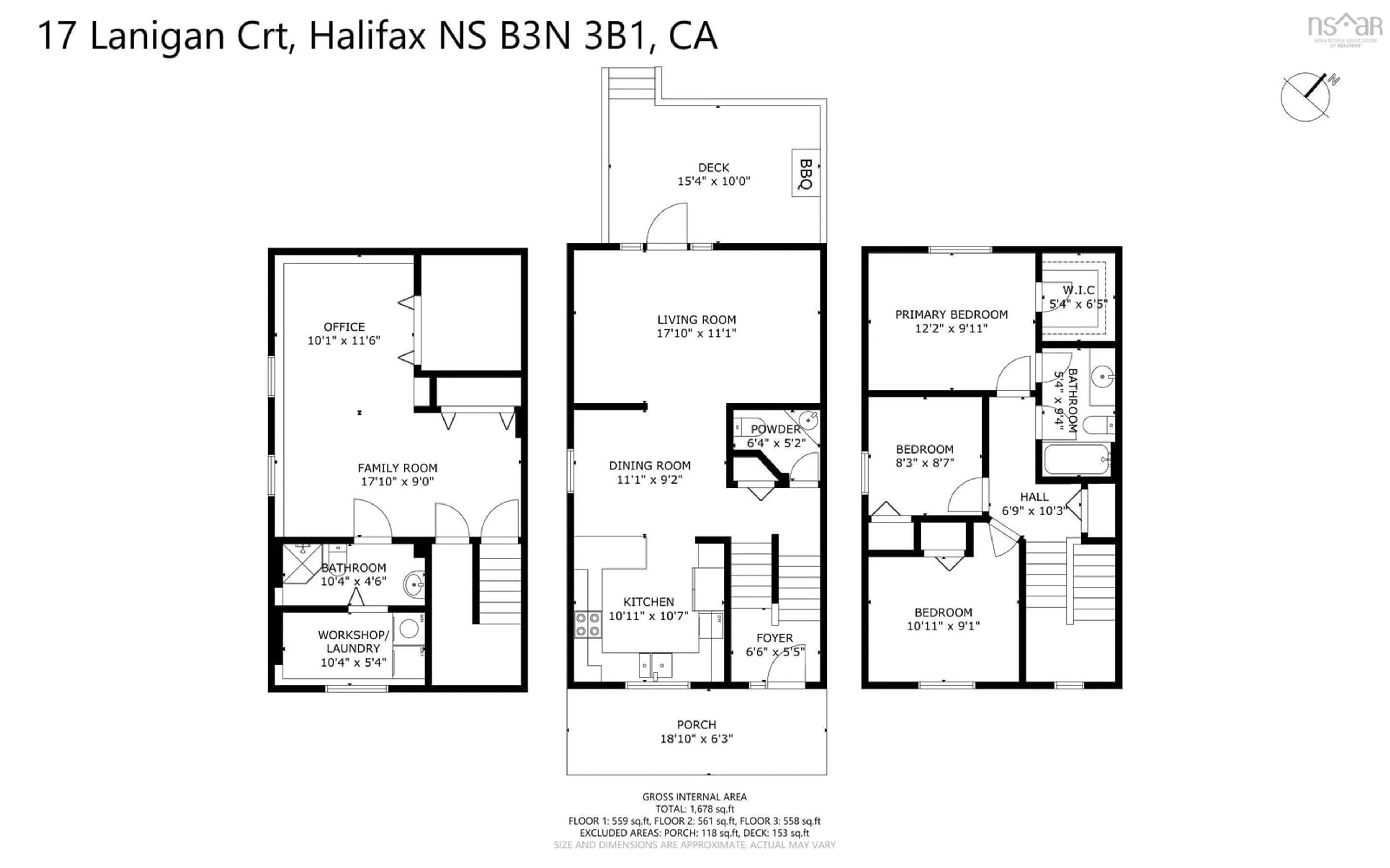 Floor plan for 17 Lanigan Crt, Halifax Nova Scotia B3N 3B1