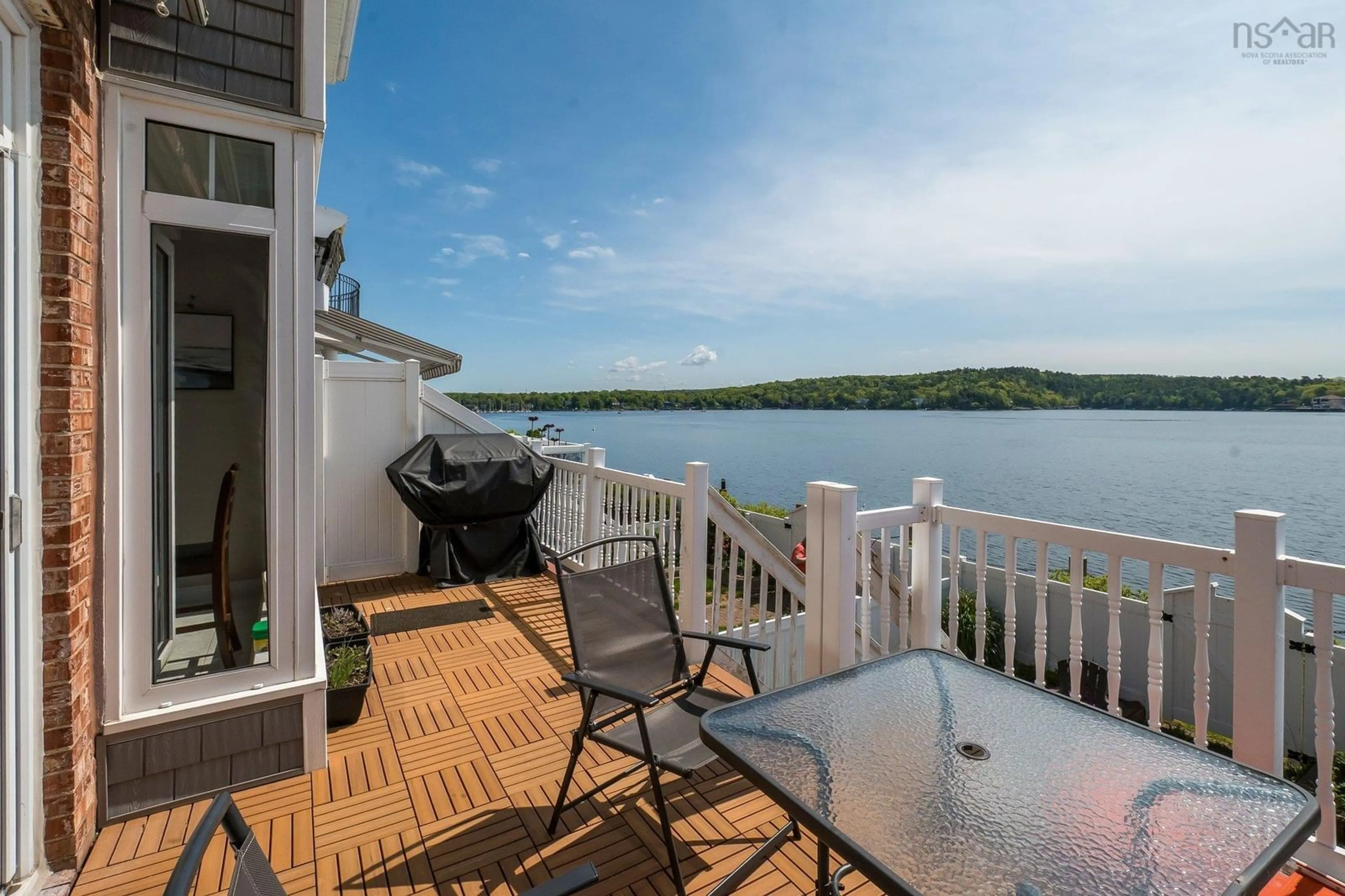 Patio, water/lake/river/ocean view for 13 Arthur Lismer Crt, Bedford Nova Scotia B4A 4B4