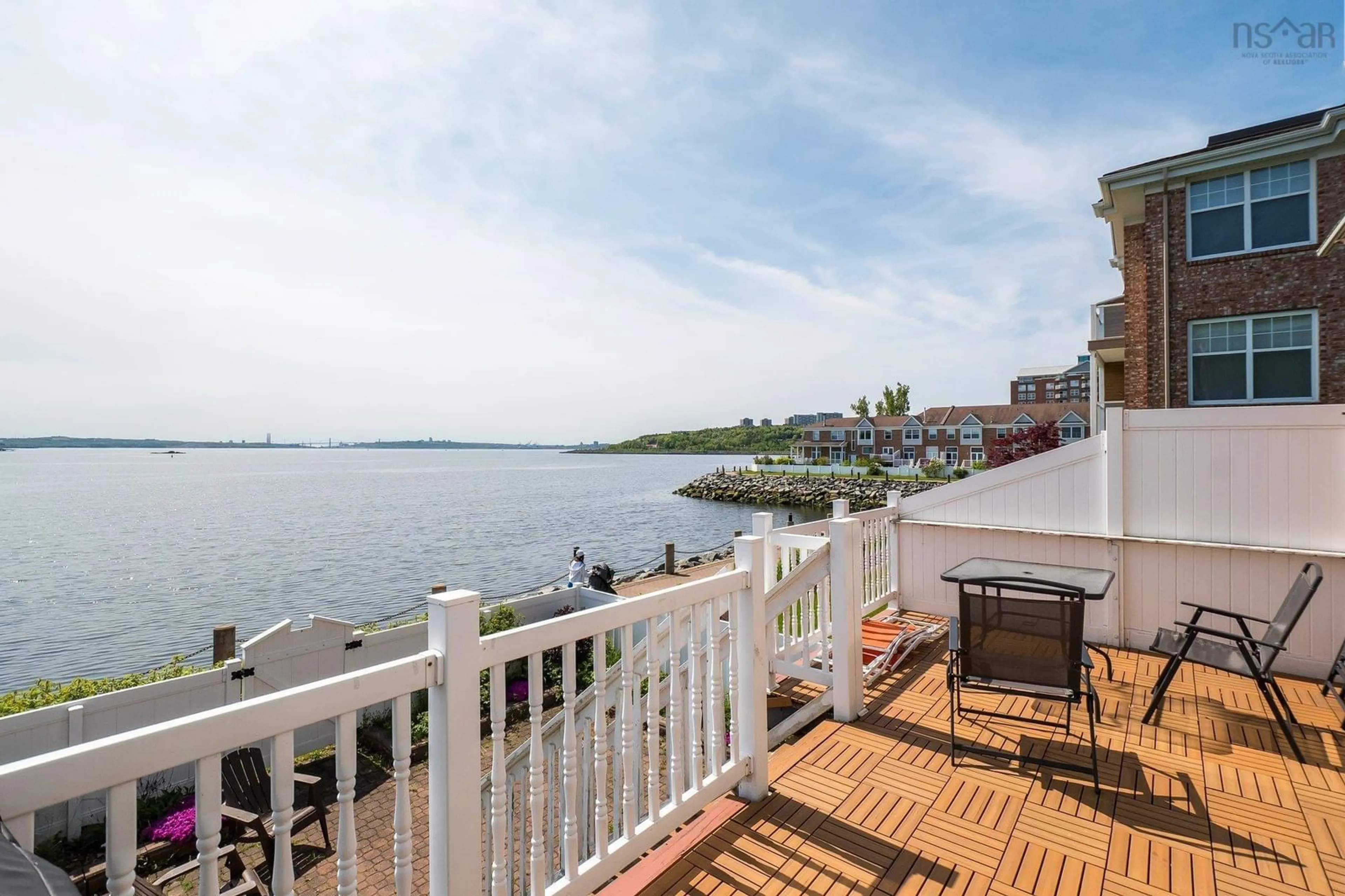Patio, water/lake/river/ocean view for 13 Arthur Lismer Crt, Bedford Nova Scotia B4A 4B4