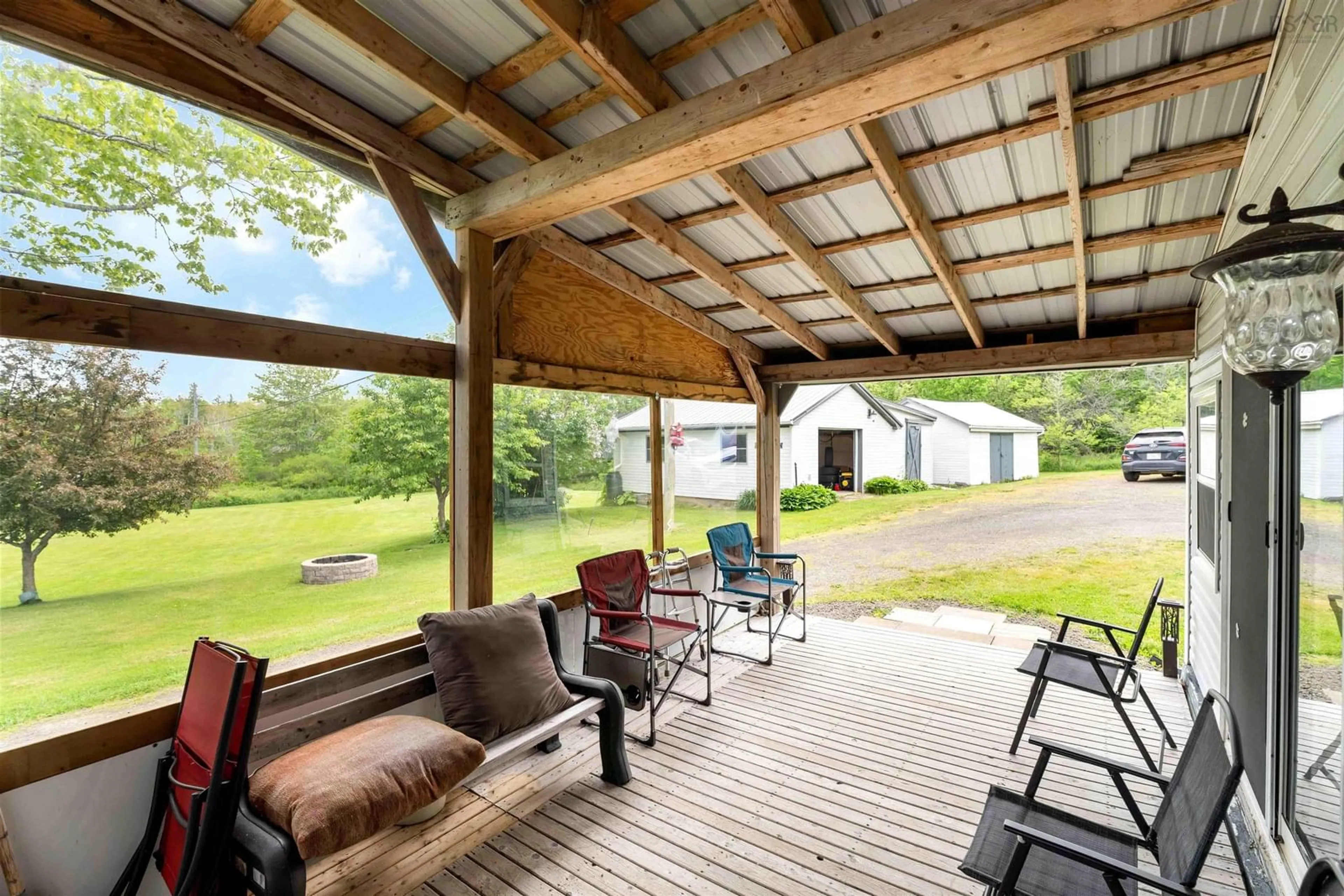 Patio, water/lake/river/ocean view for 646 French Rd, Plympton Station Nova Scotia B0W 2R0